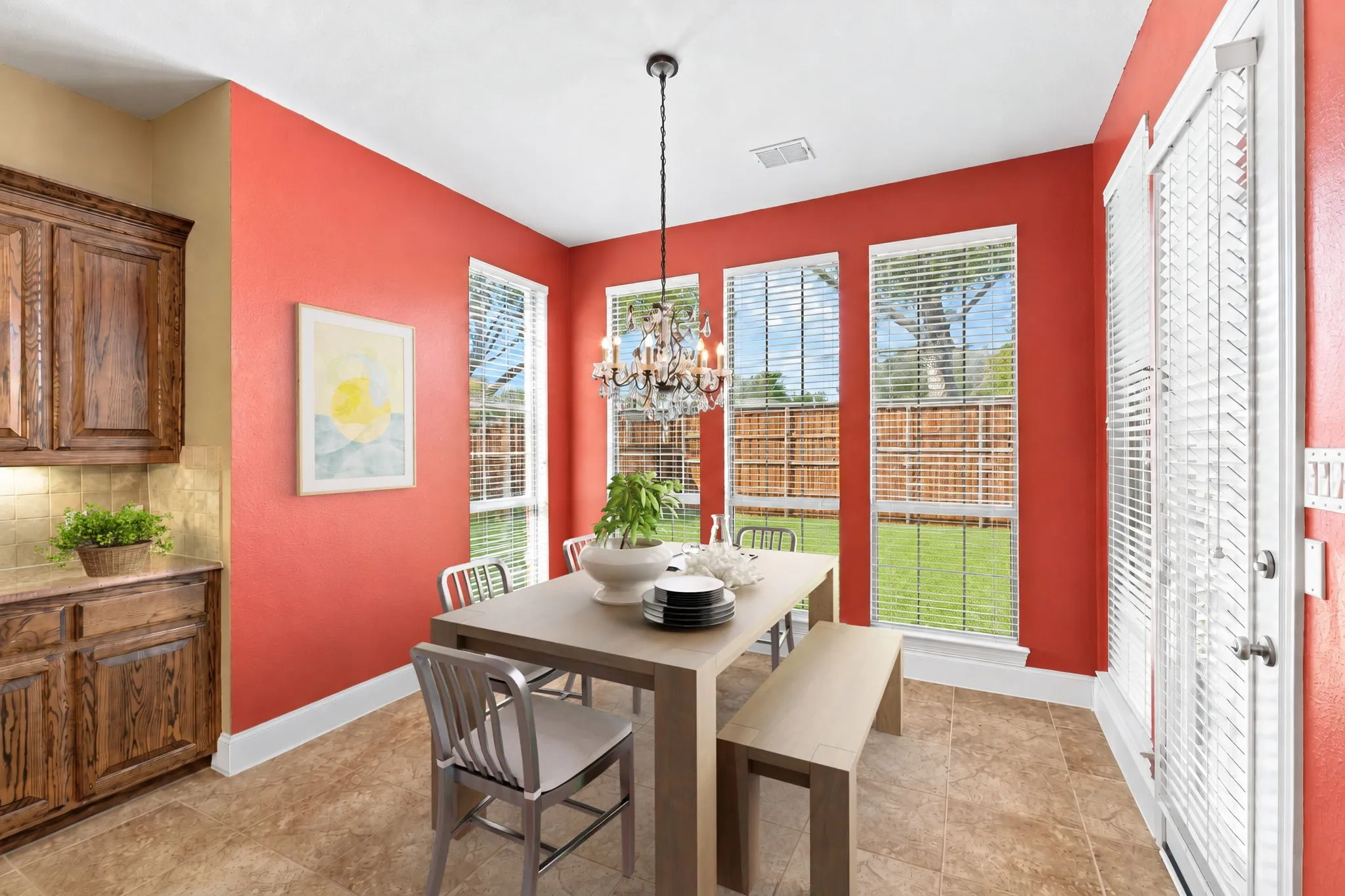Breakfast Room Has Been Virtually Staged.