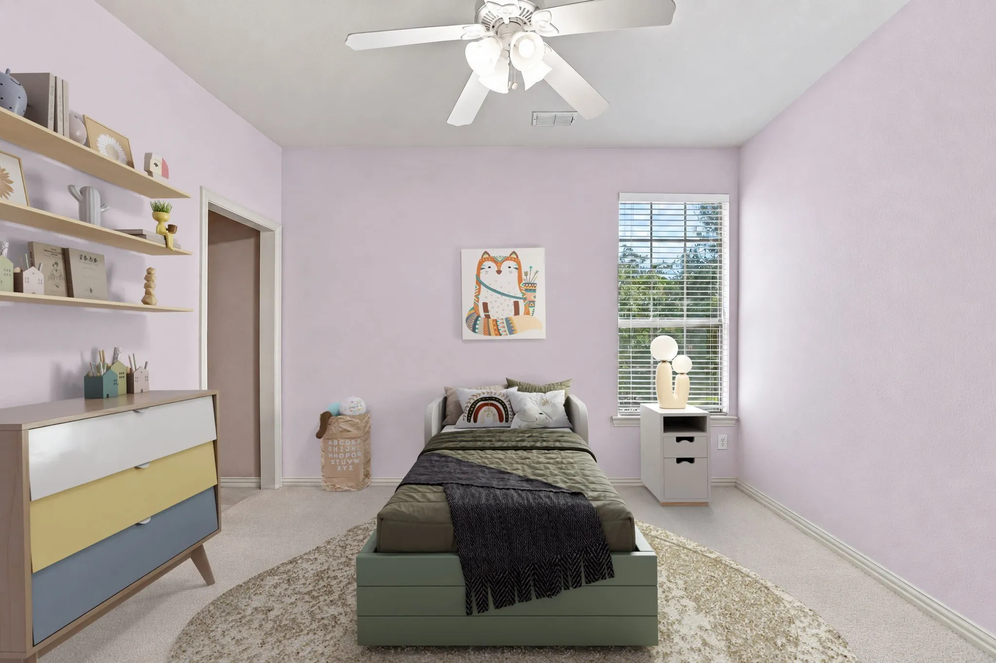 Jack And Jill Bedroom With WIC.  This Has Been Virtually Staged.
