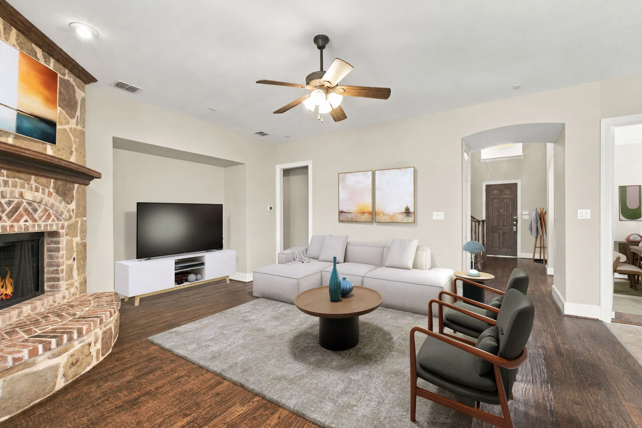 Another View Of Family Room.  This Has Been Virtually Staged.