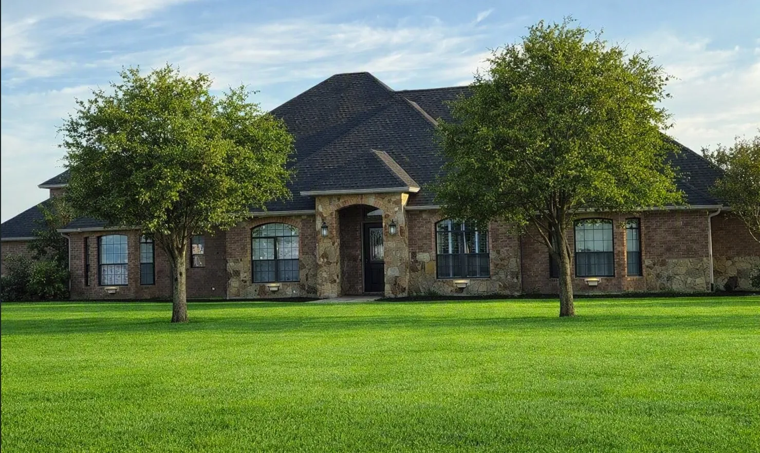 Lawn has been virtually enhanced for appearances