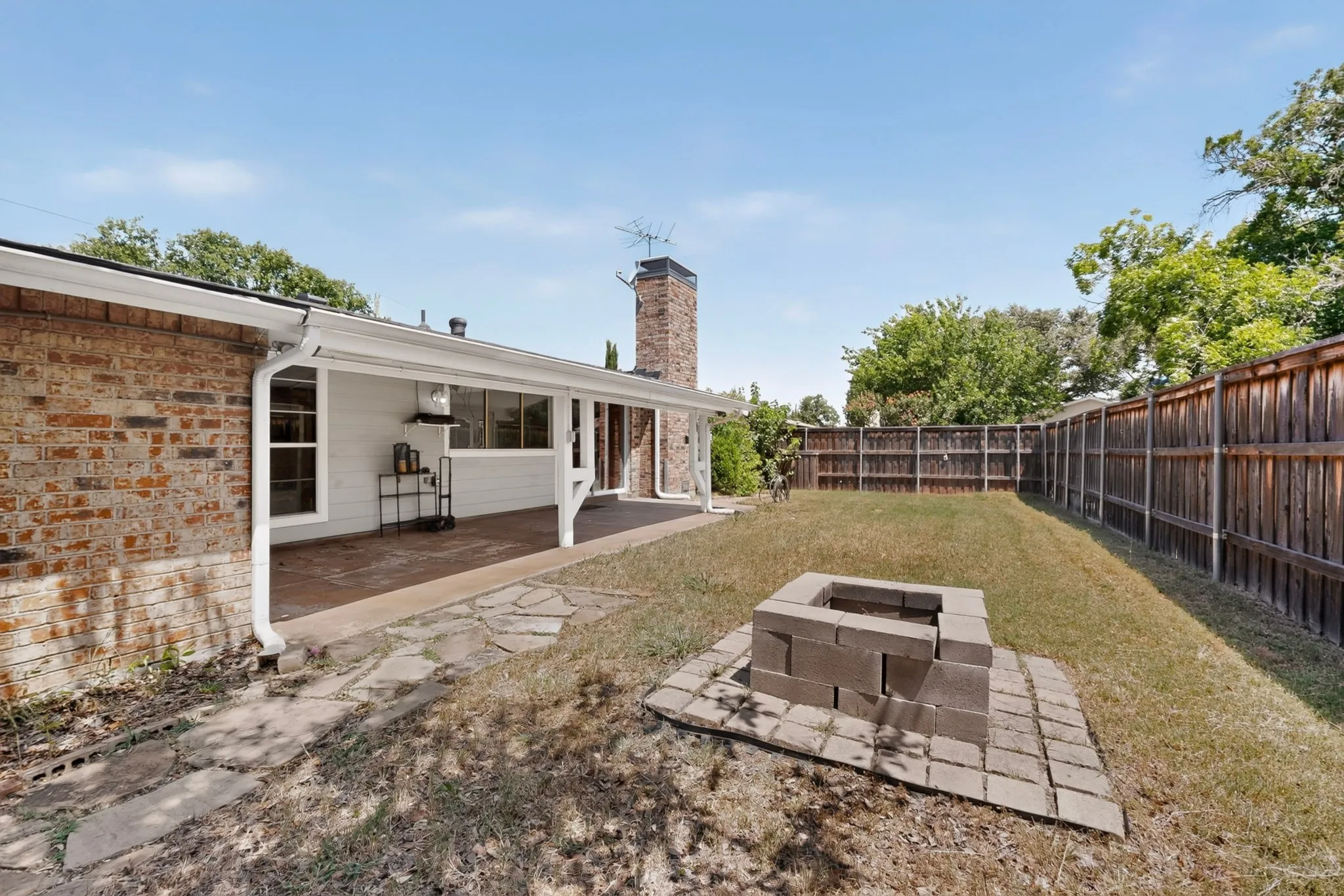 Large back yard