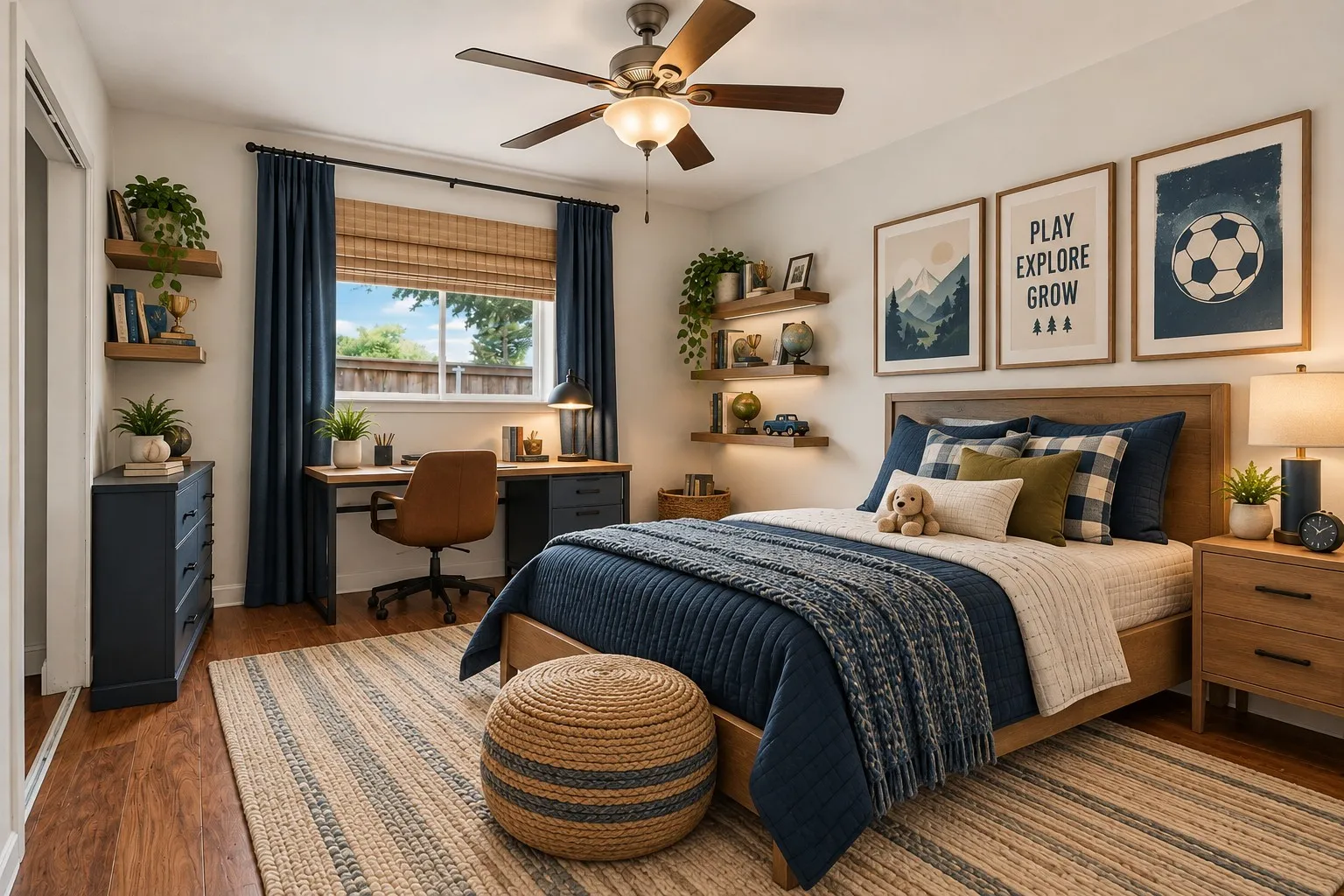 Enhanced photo of bedroom 3