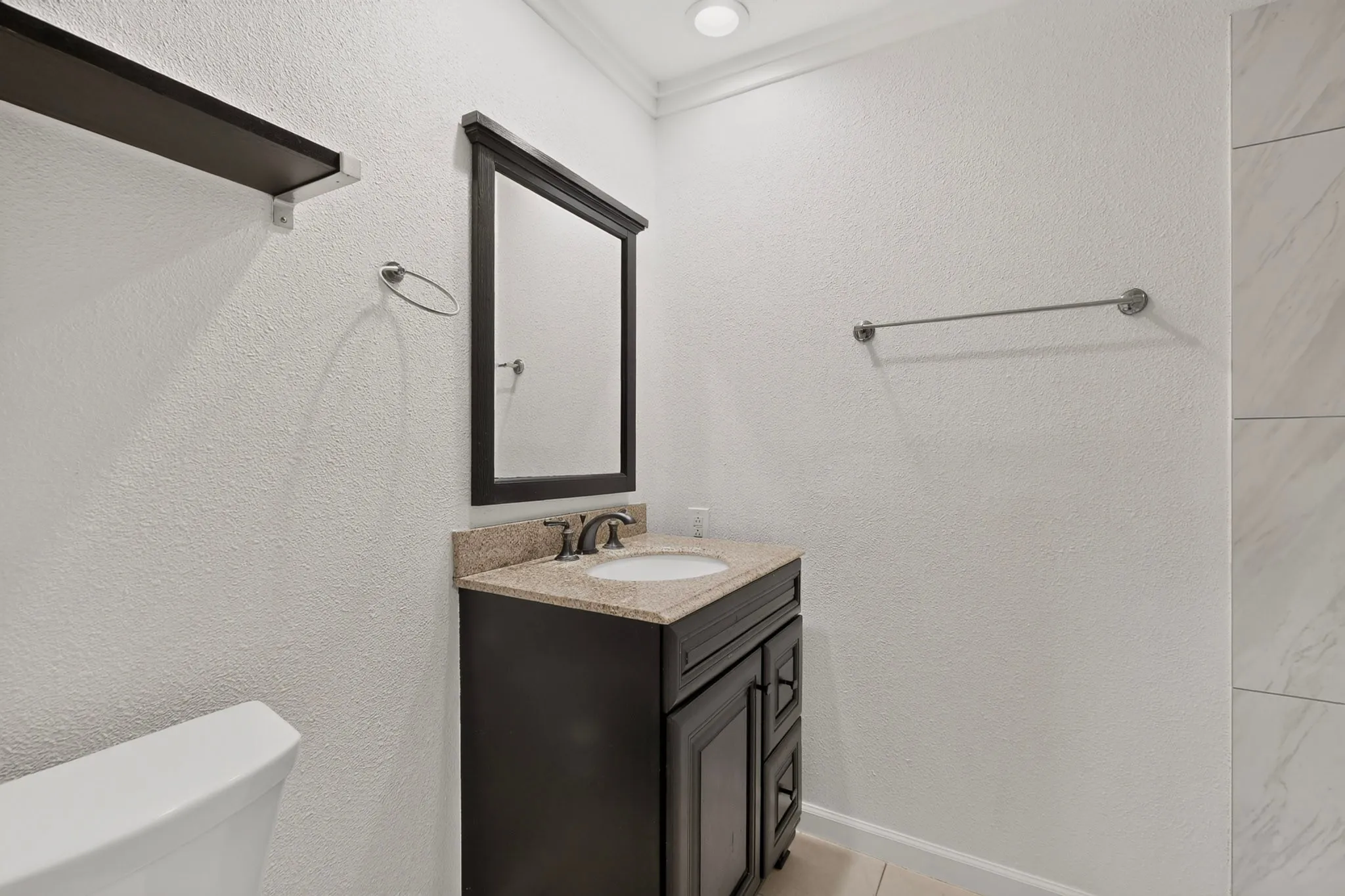 Modern hallway bathroom