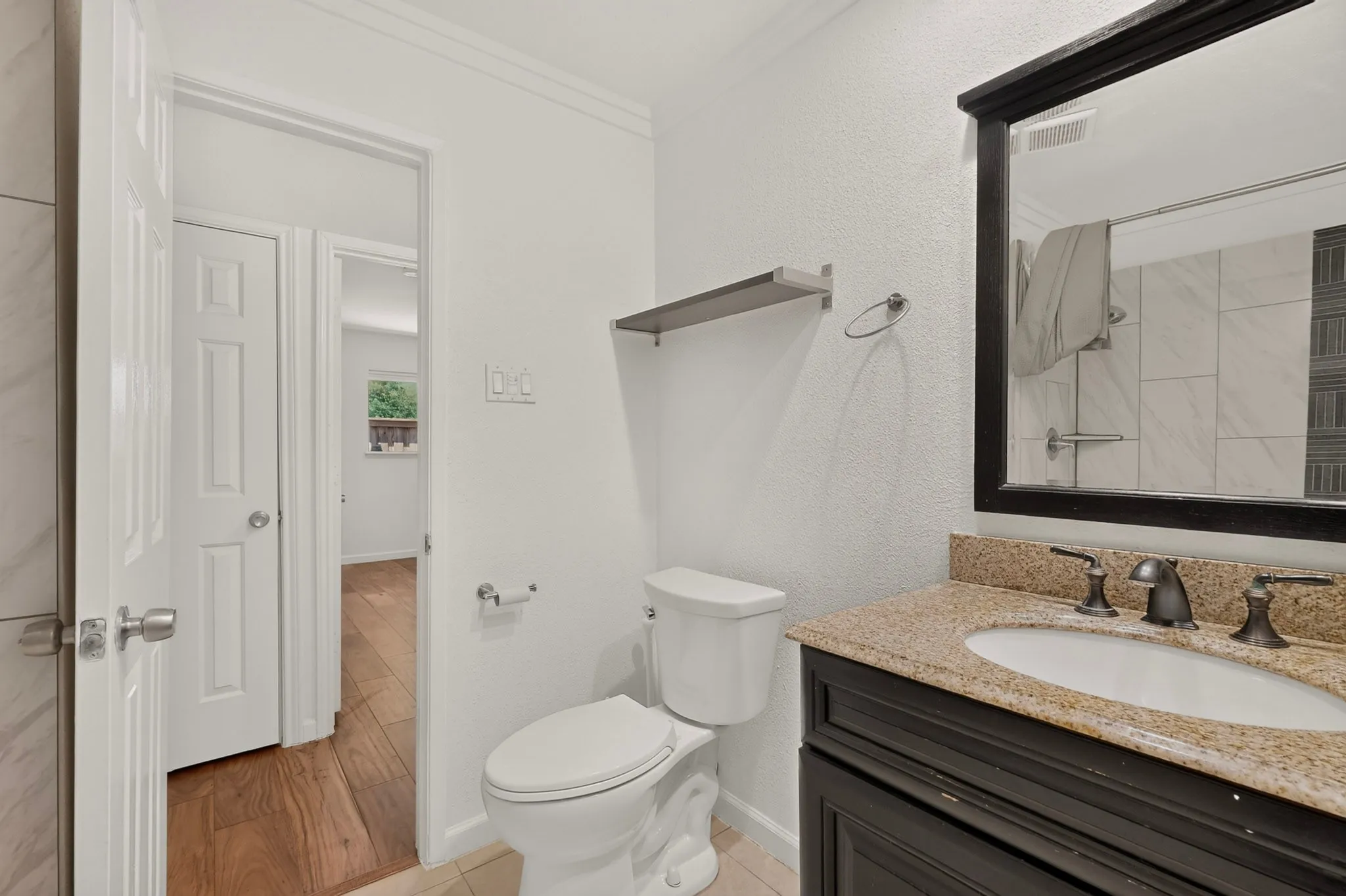 Modern hallway bathroom
