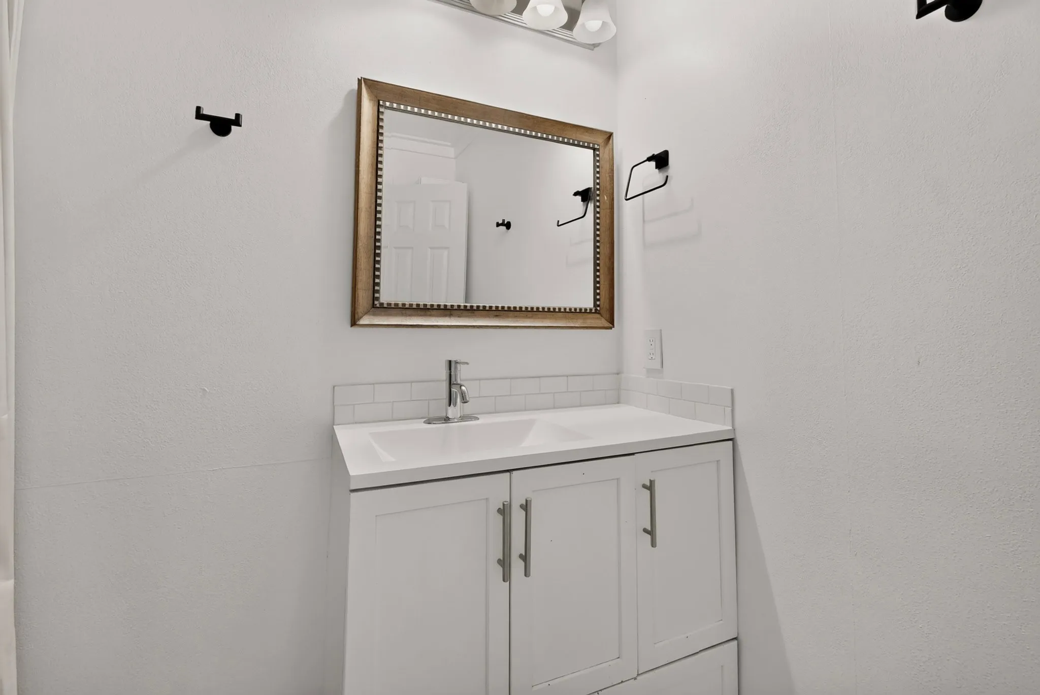 Updated private primary bedroom