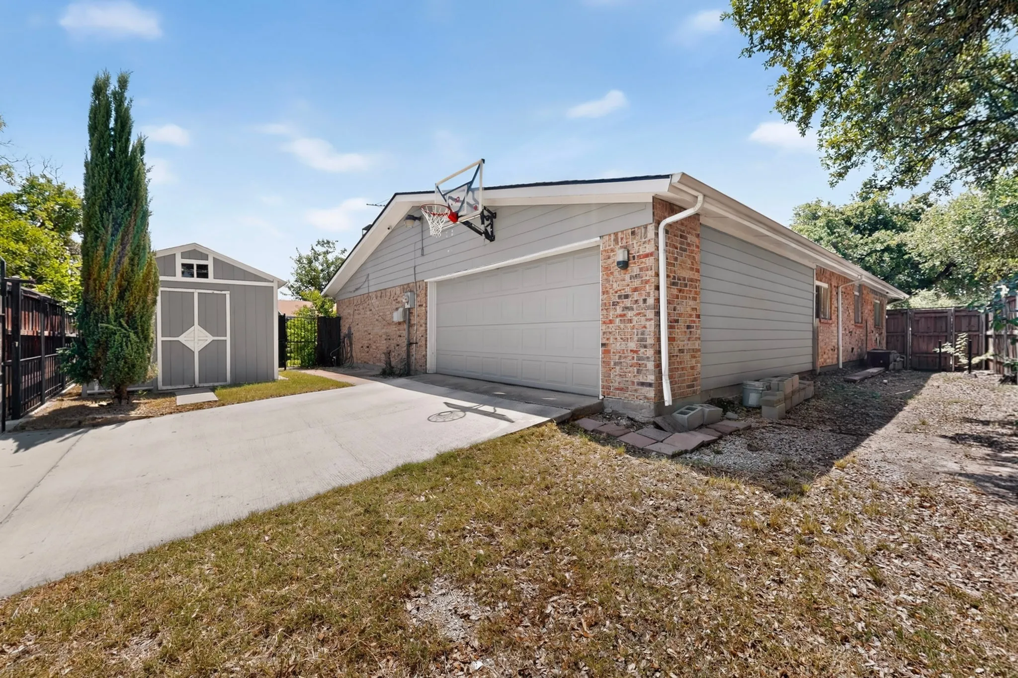 Rear entry garage