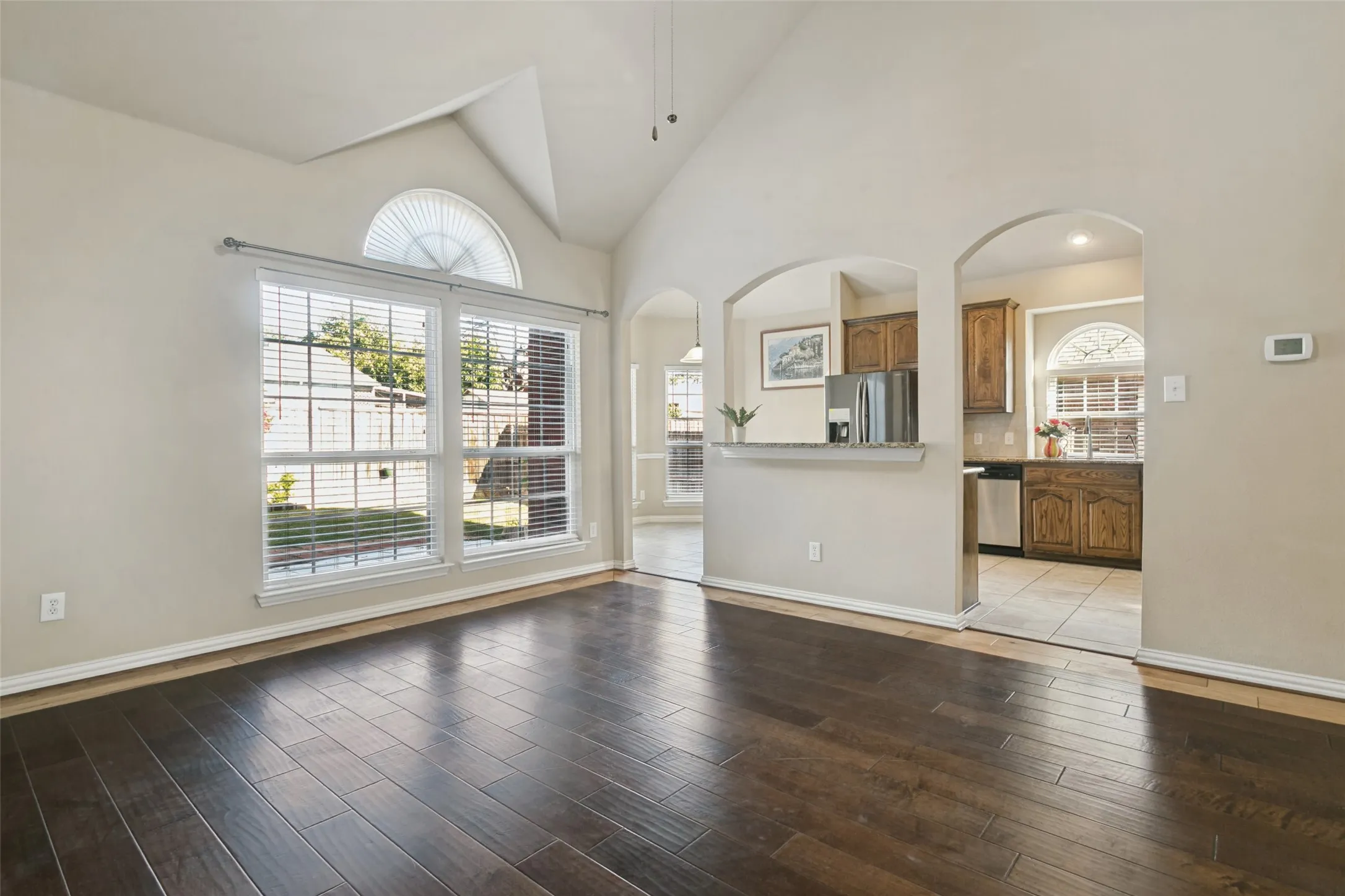 Looking toward the kitchen.