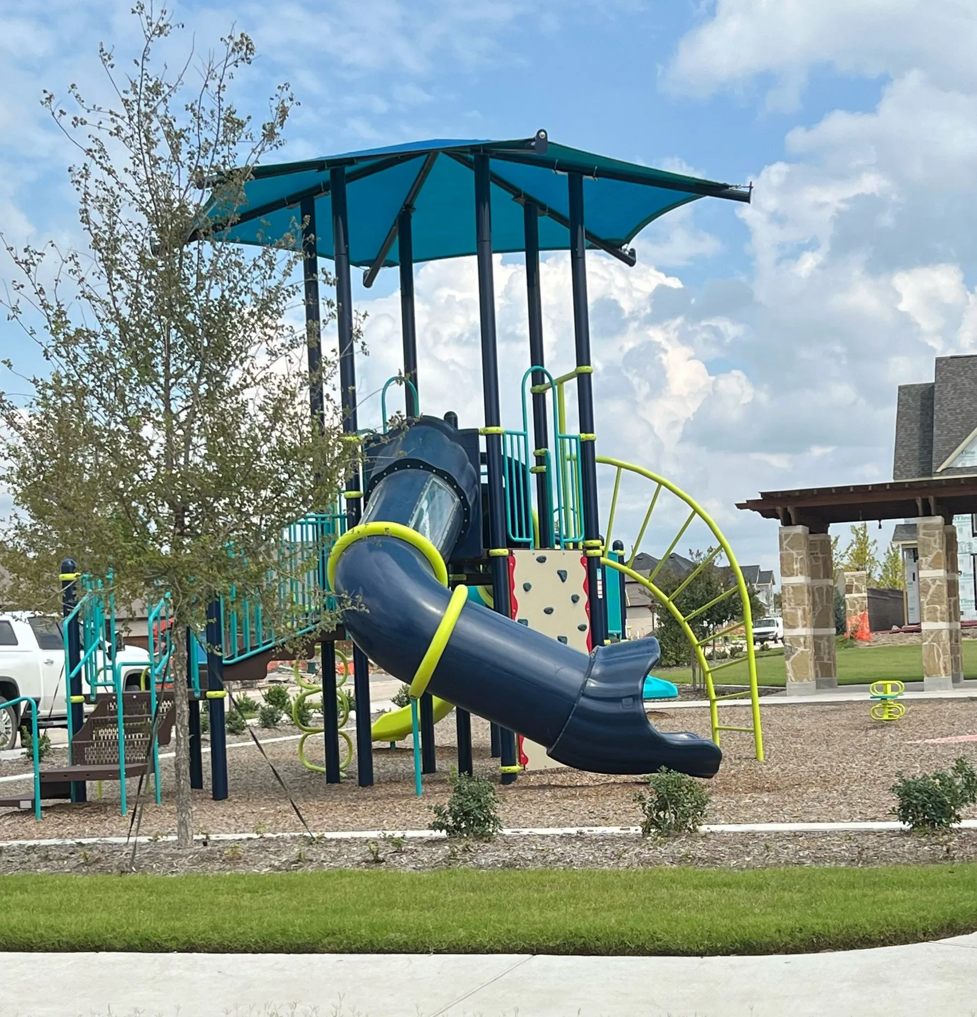 View of jungle gym