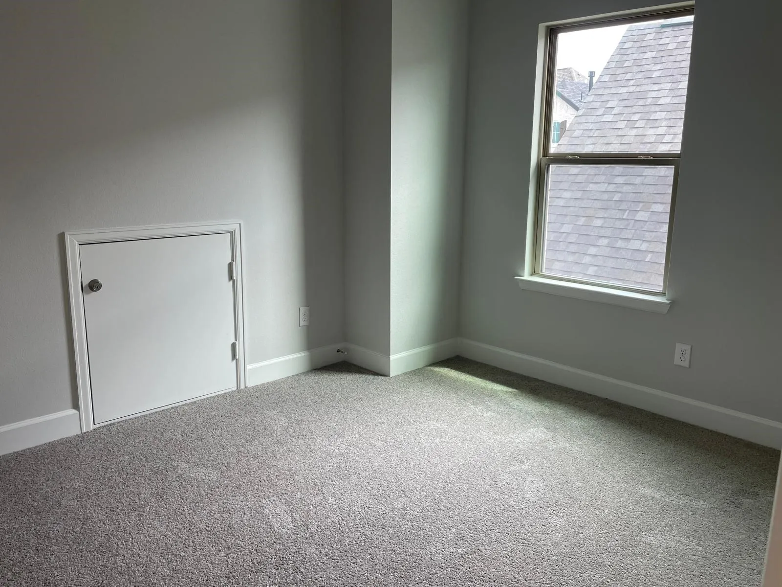 Unfurnished room featuring carpet