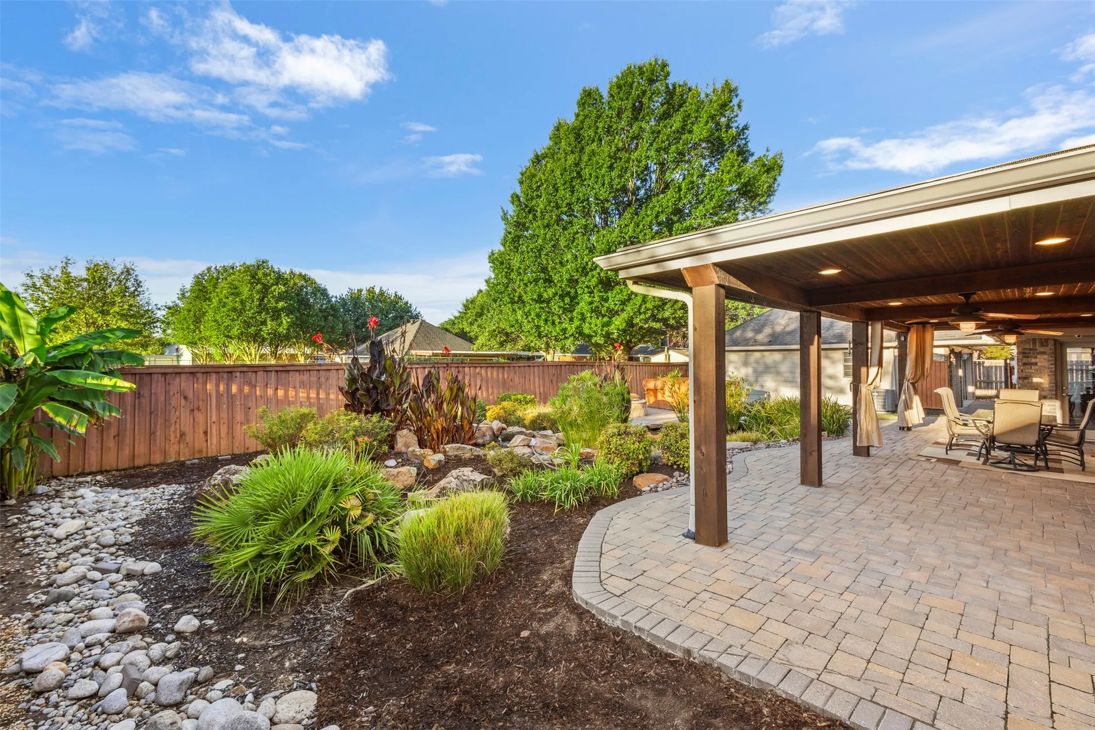 Patio and Koi Pond