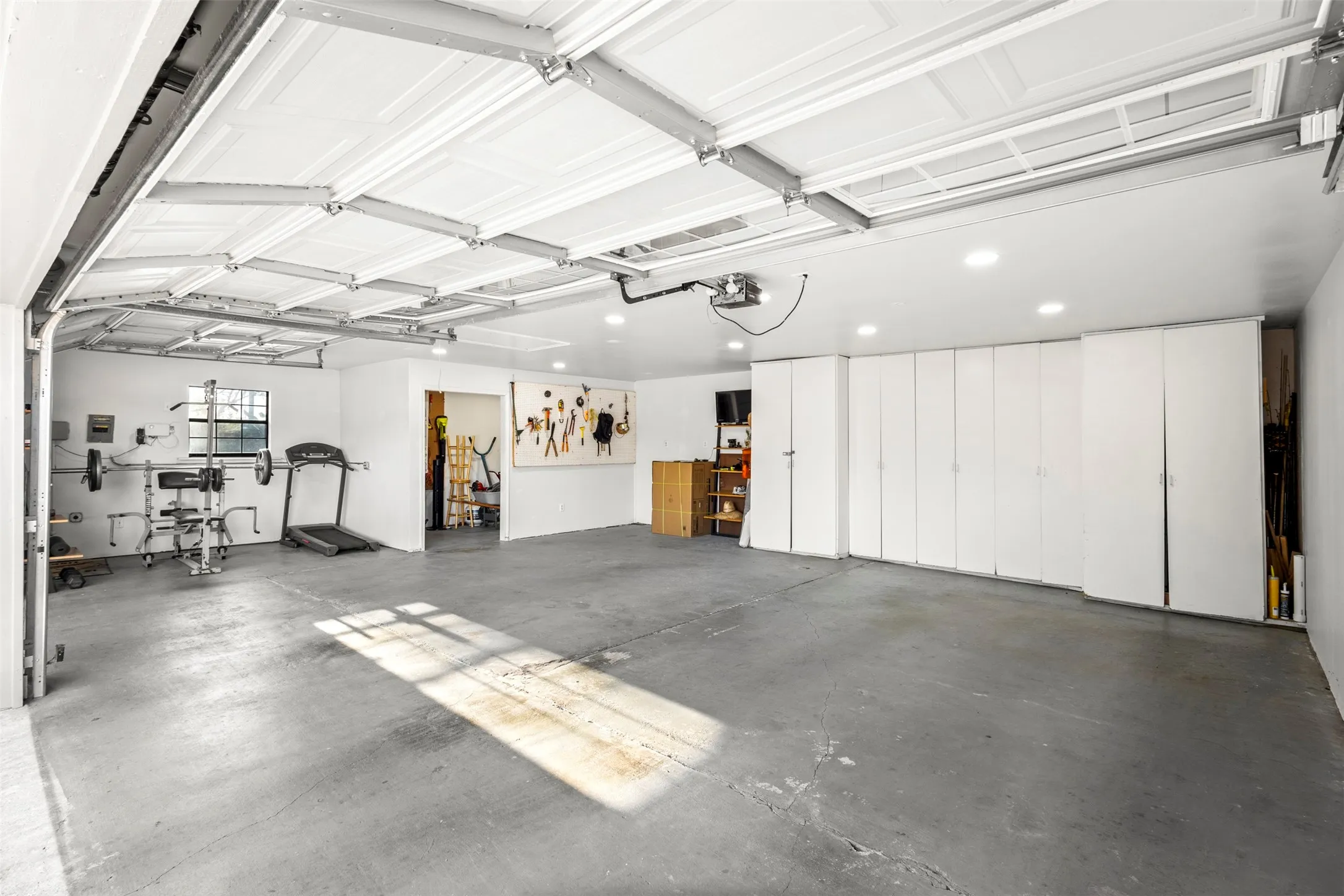 Garage Interior and Storage Room
