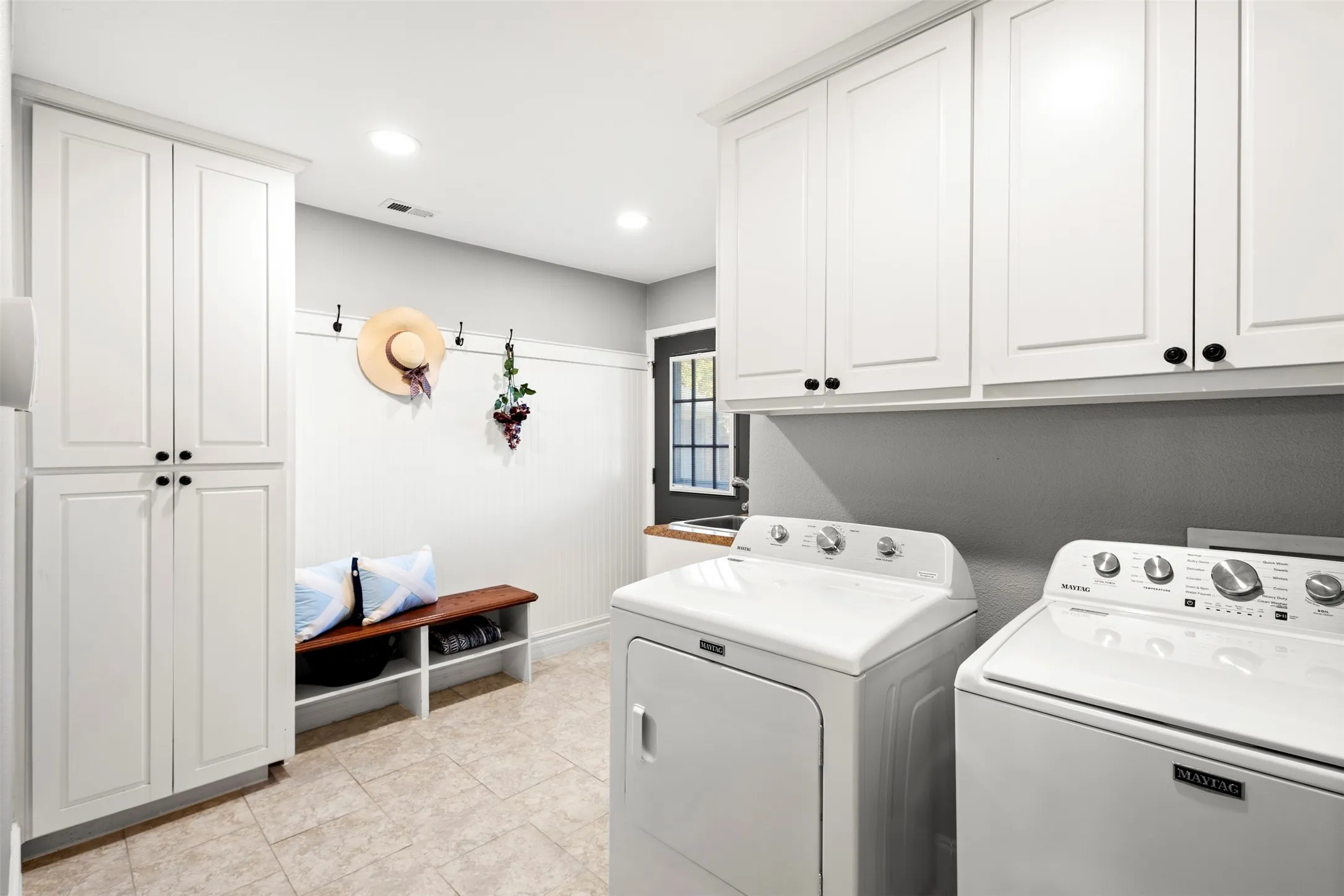 Mudroom in Laundry