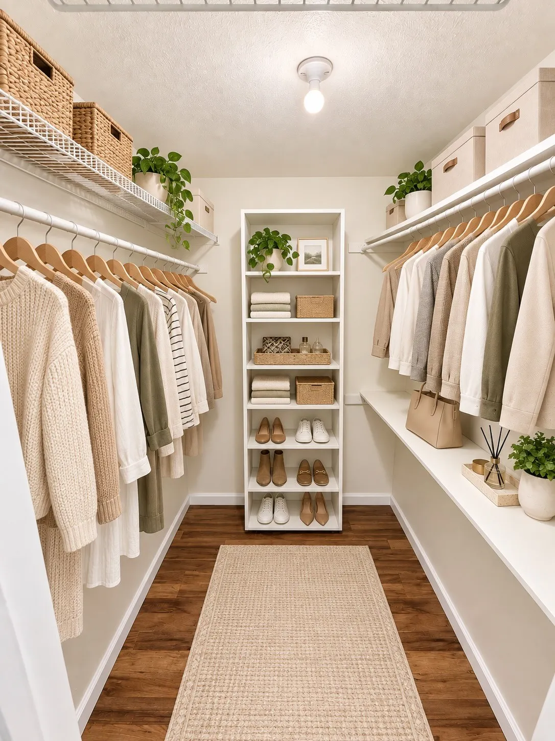 Virtually staged. Walk-in closet.