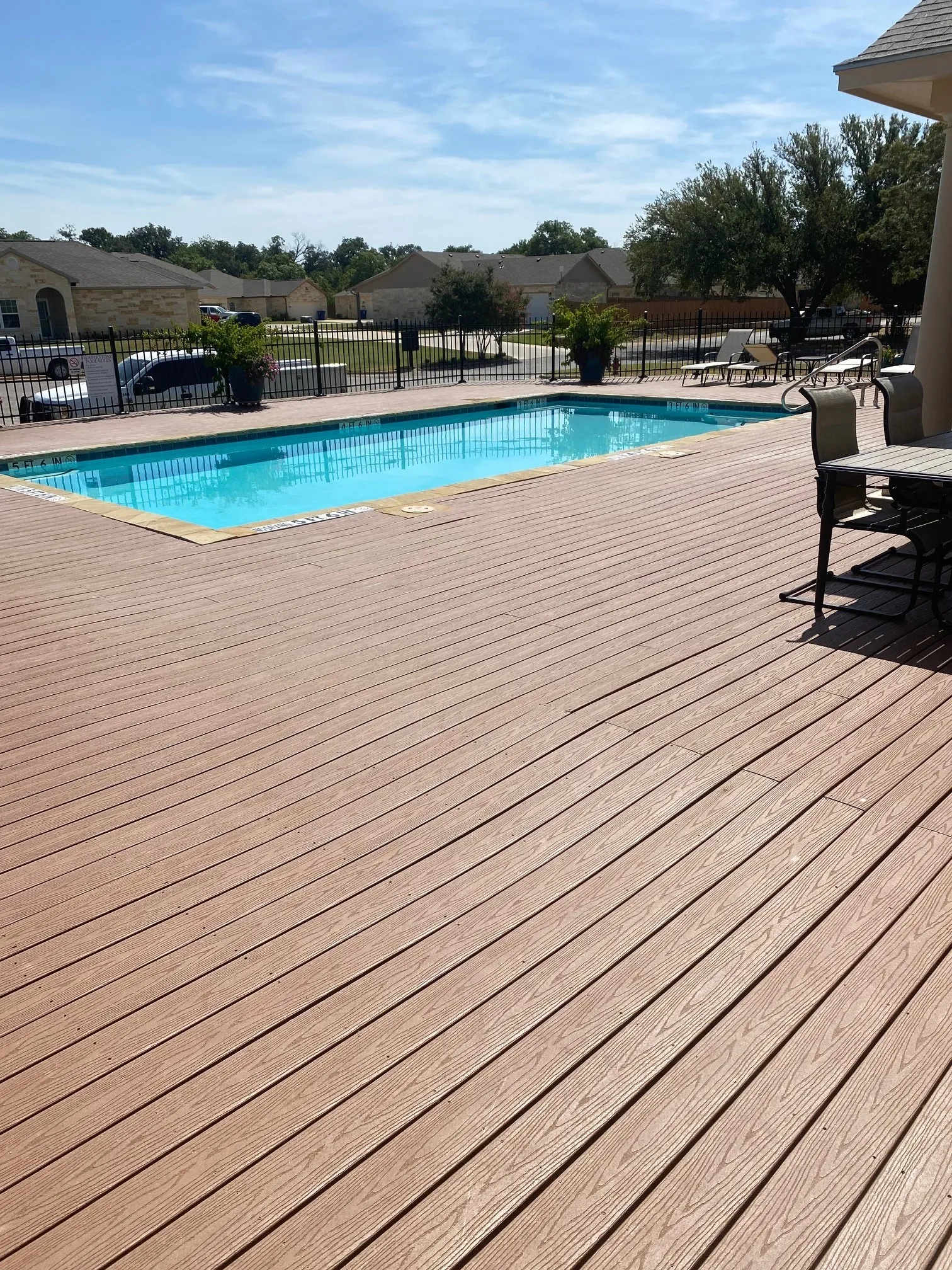 View of pool