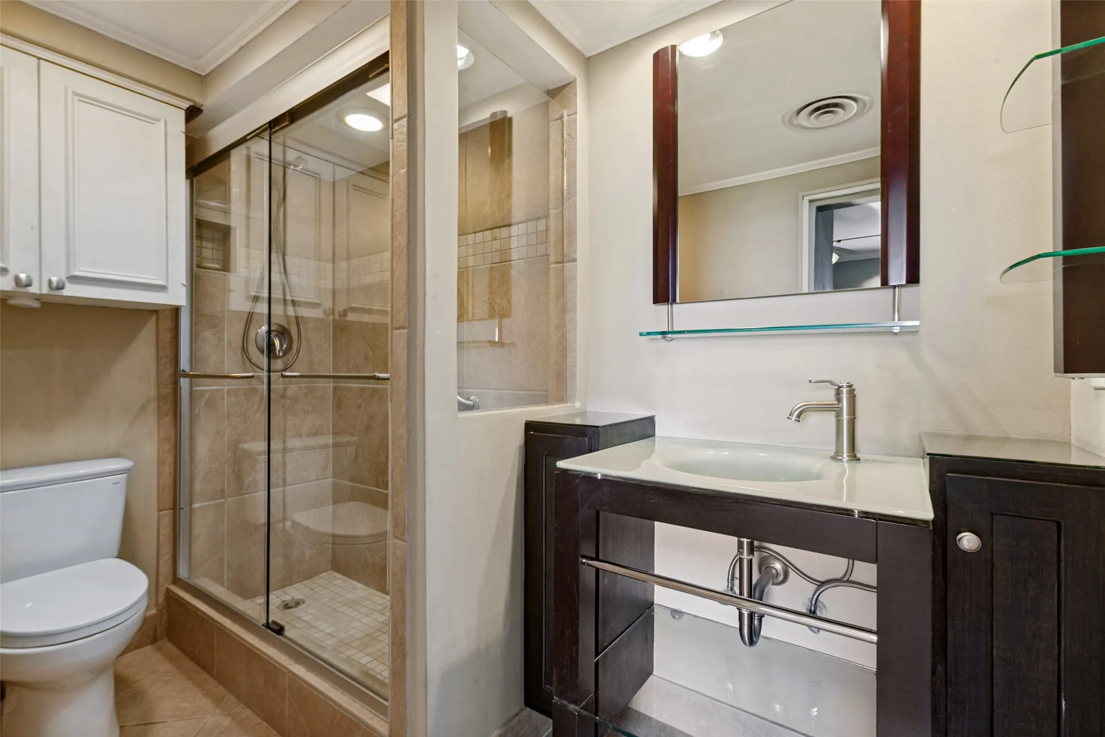 Primary bath with shower