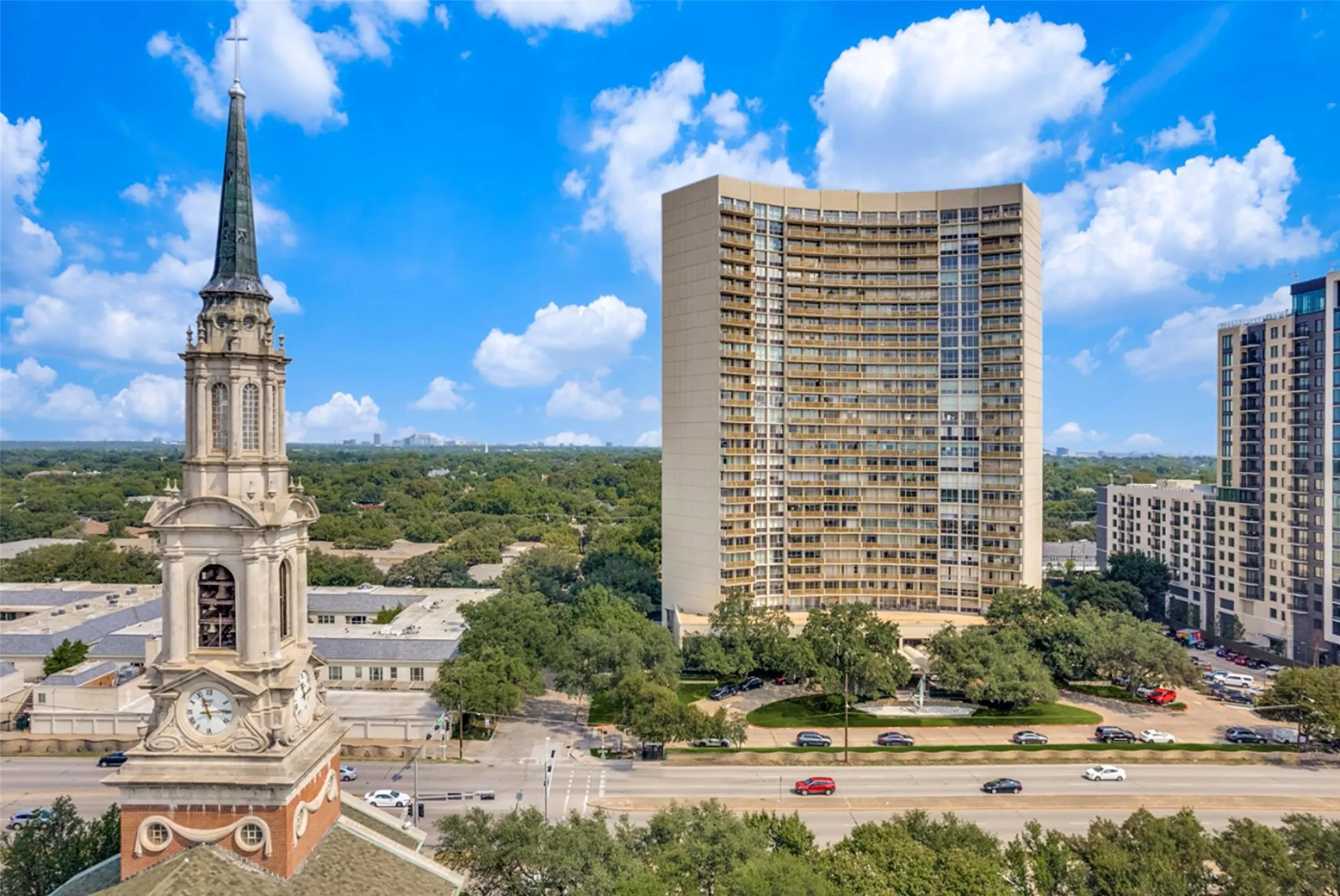 29-story Preston Tower. Iconic mid-century architecture