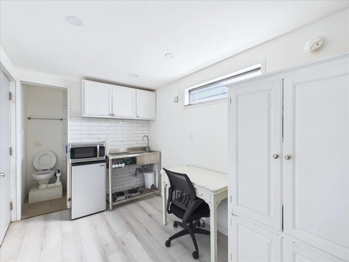 Includes a kitchenette.
