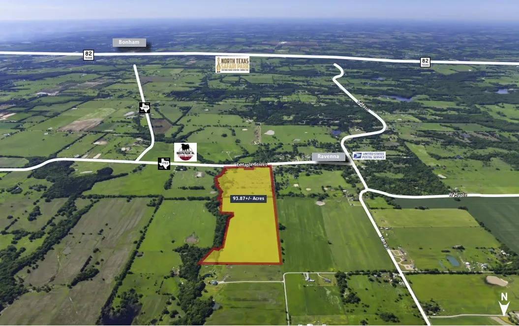 Map / location with property boundaries highlighted