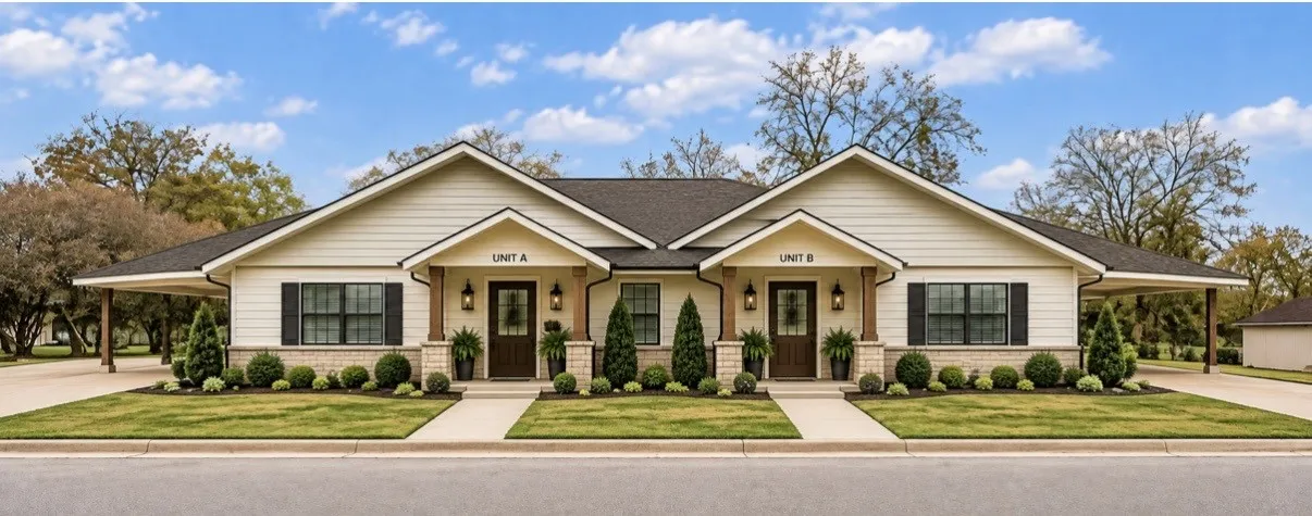 AI photo of building as duplex