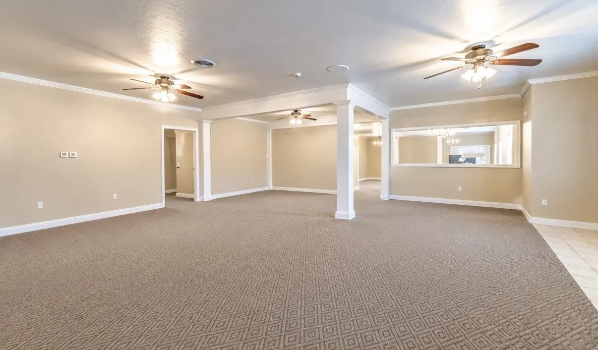 AI photo of sitting area without furniture
