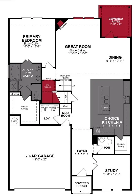 Beazer Homes Cottonwood Cascade Floorplan.