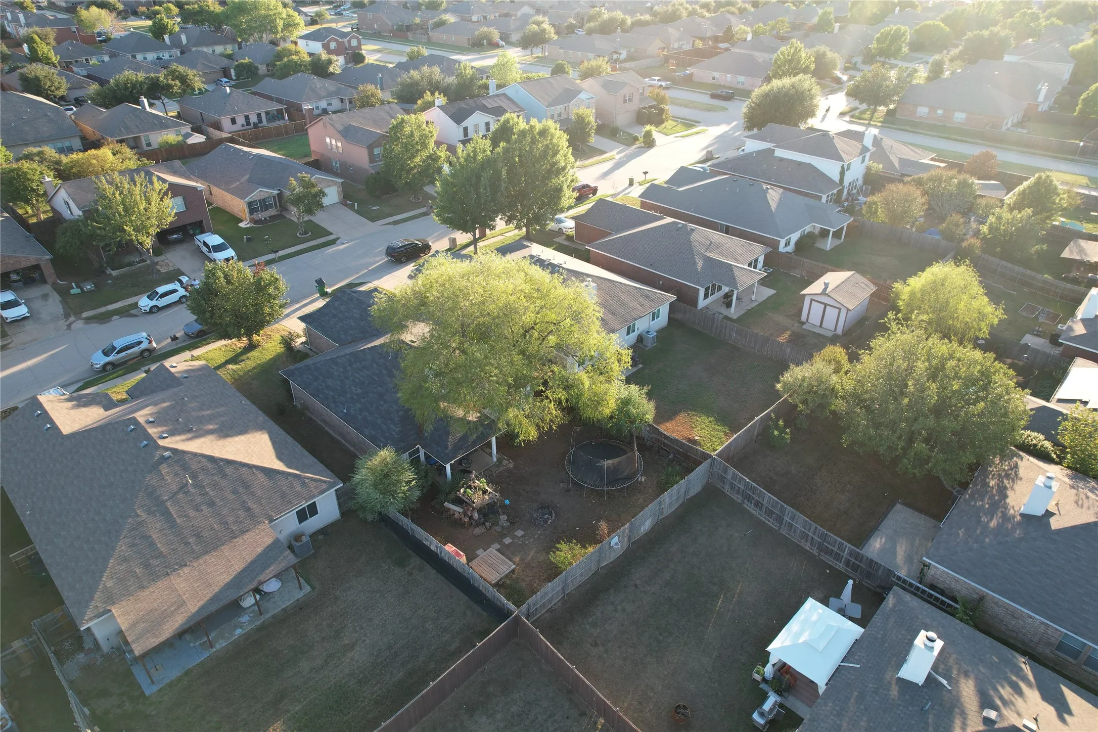 Birdseye View of Backyard