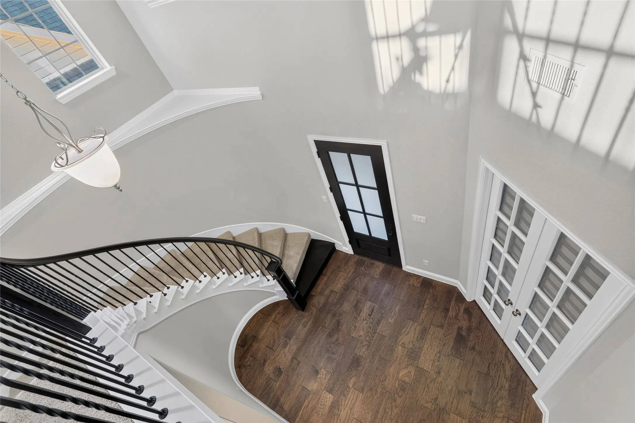 Beautiful curved staircase