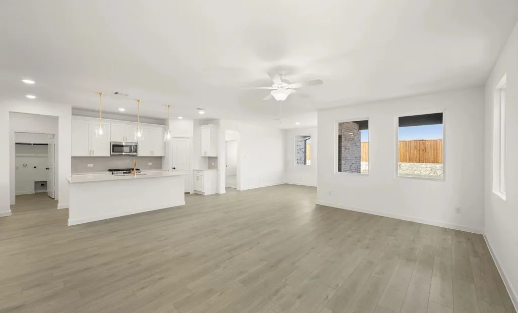 Open Kitchen-Living-Dining Room Representative Photo featuring the Serene Collection