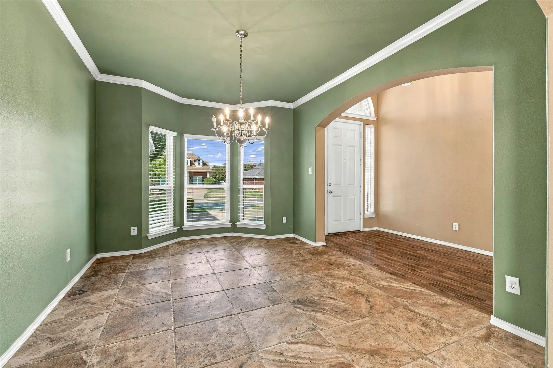 Oversized dining space