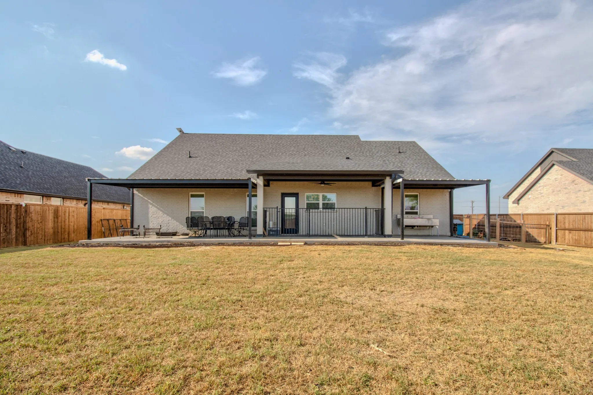 Large backyard with plenty room for kids to run and play or fur-babies to enjoy!