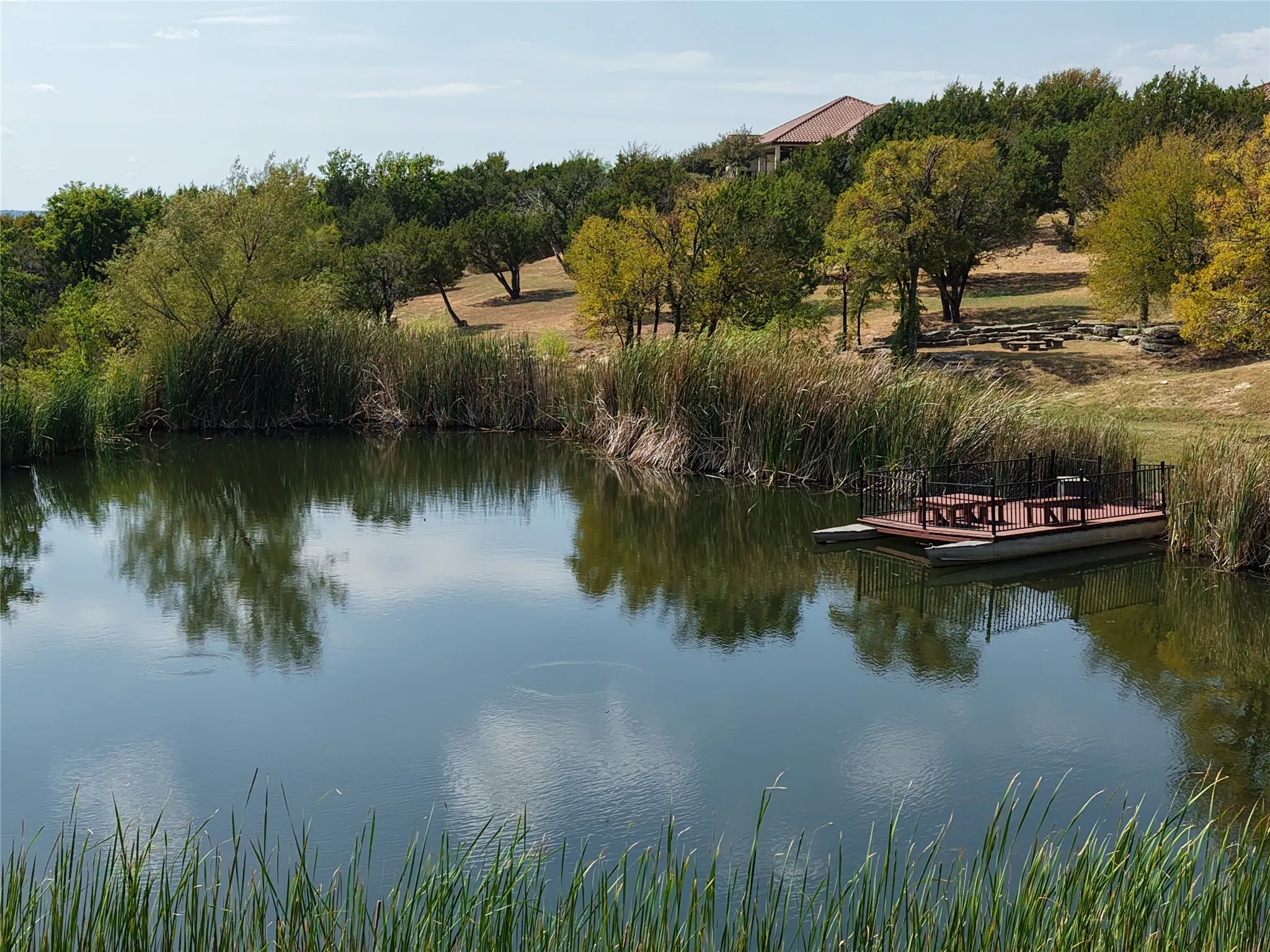 Tuscan Village fishing pond.