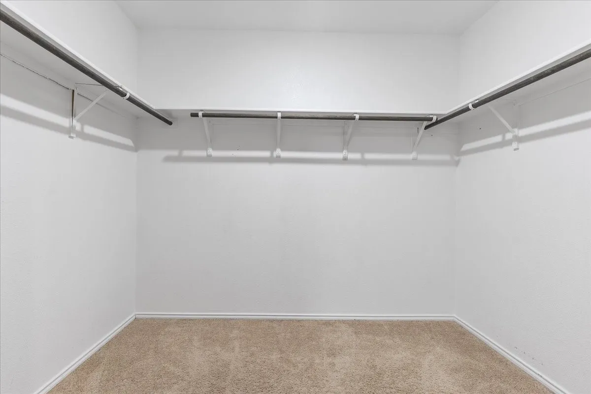 Expansive walk in closet