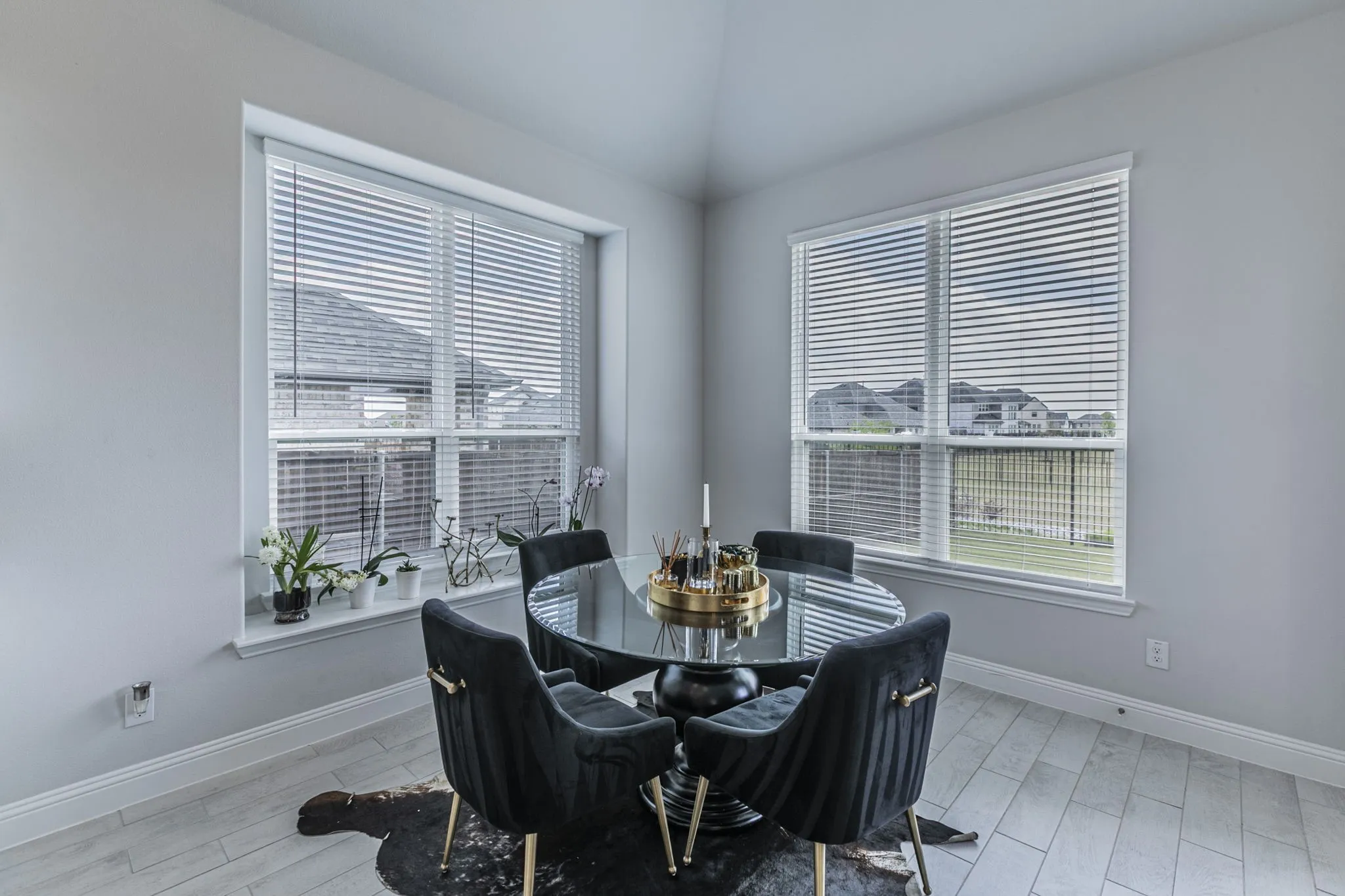 Dining area with Ceramic  tiled floors