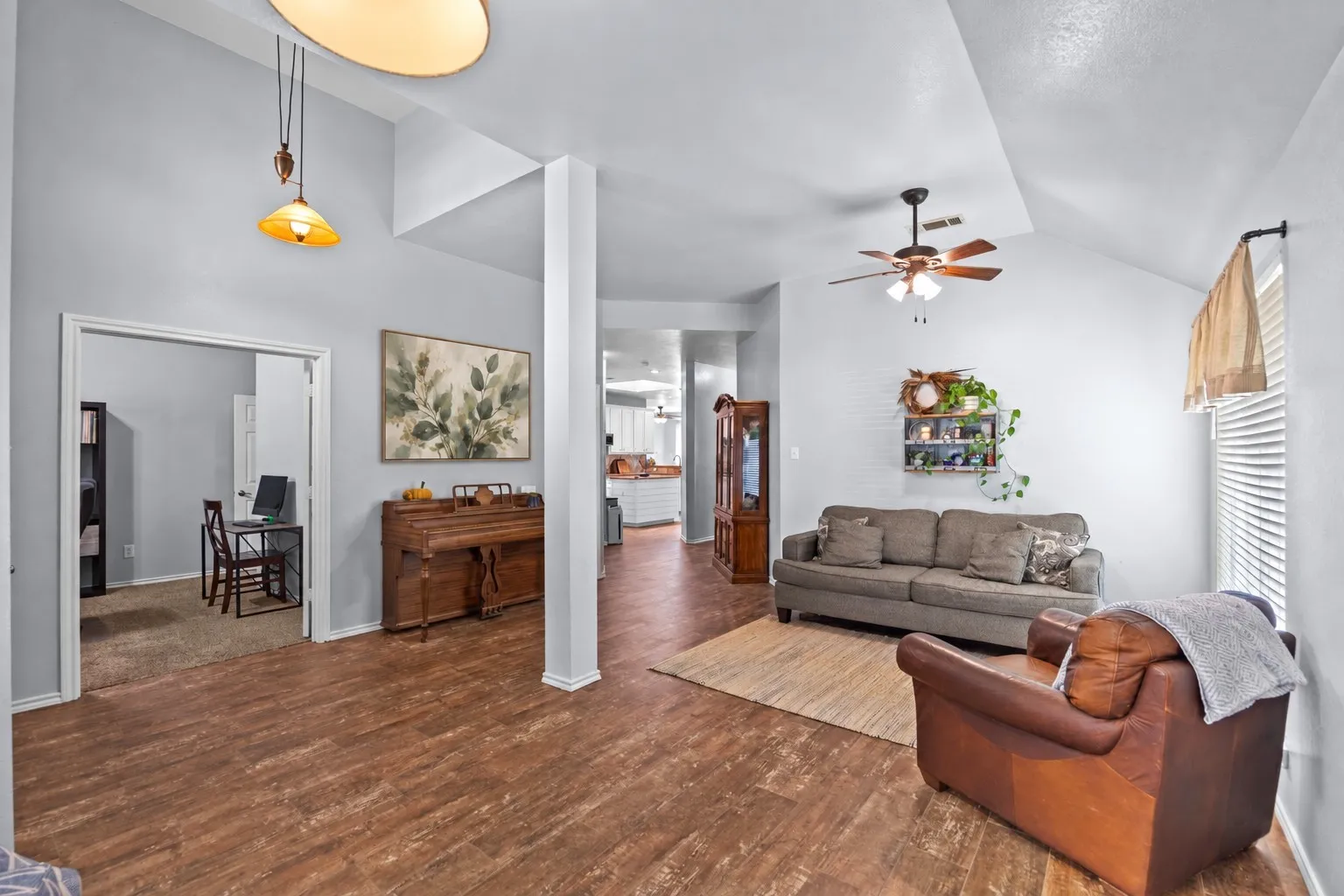 Living room at entry