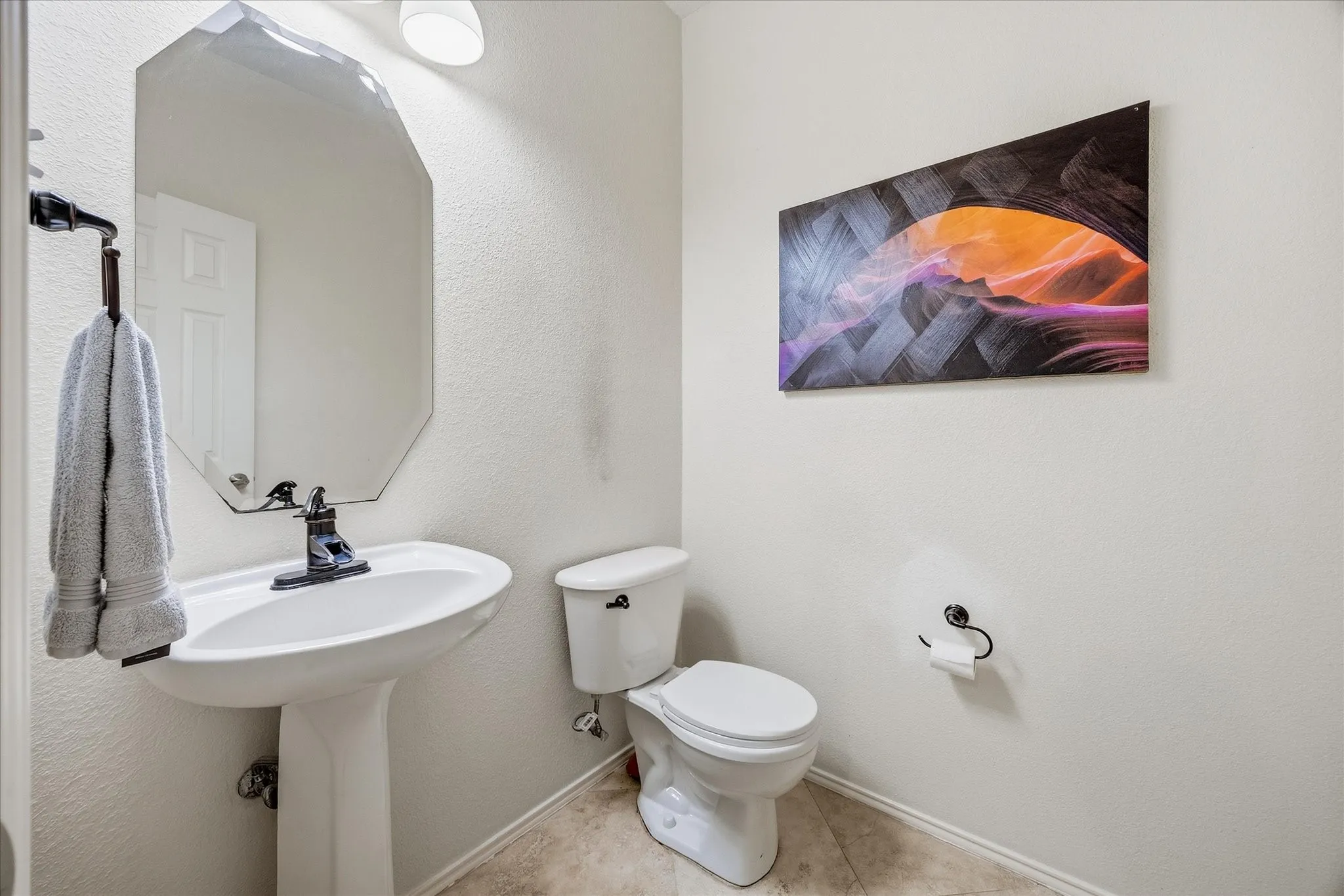Downstairs half bath