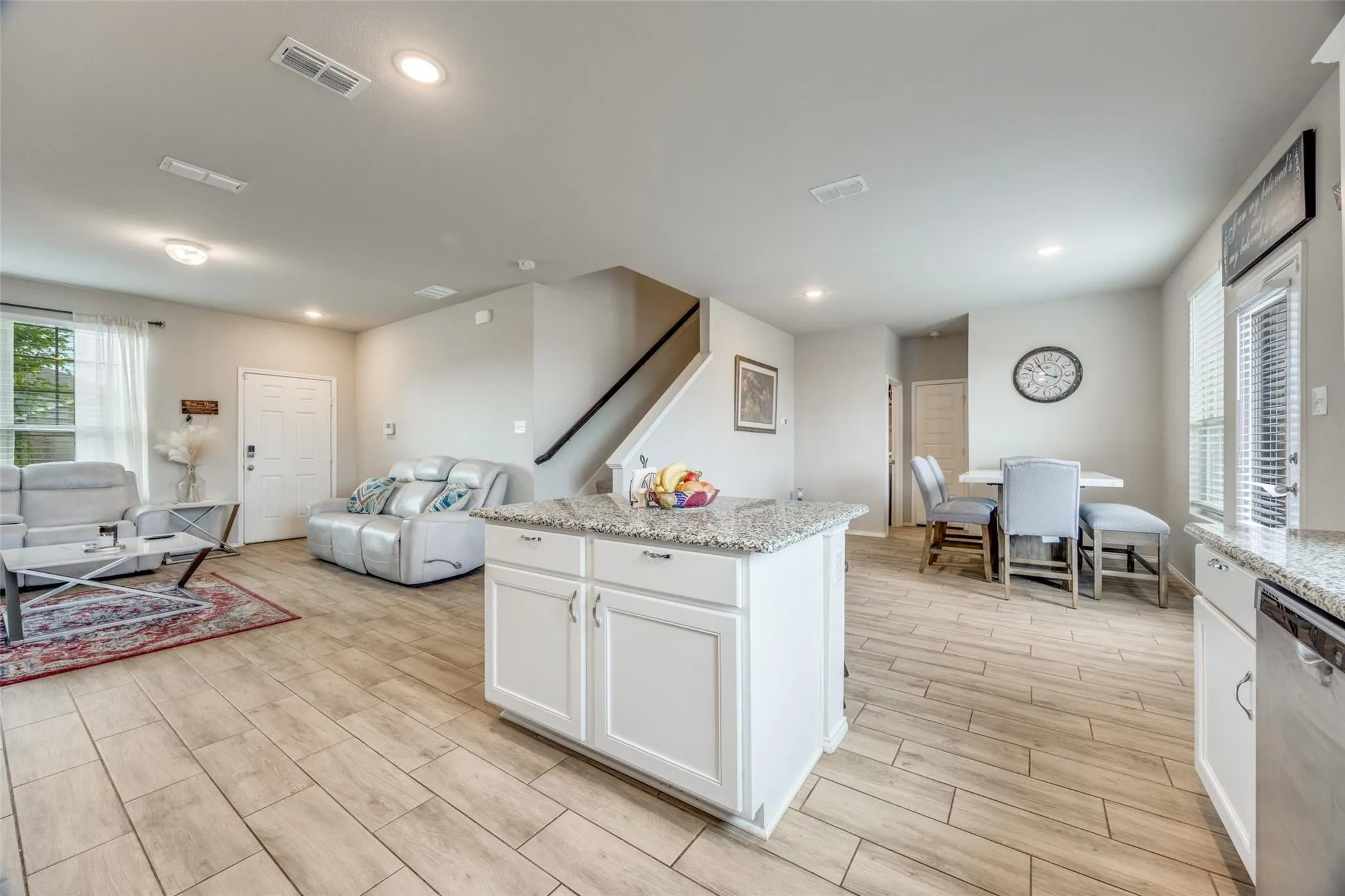 Natural light and open feel