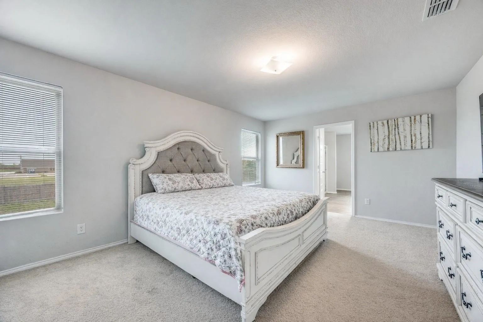 Secondary oversized bedroom up