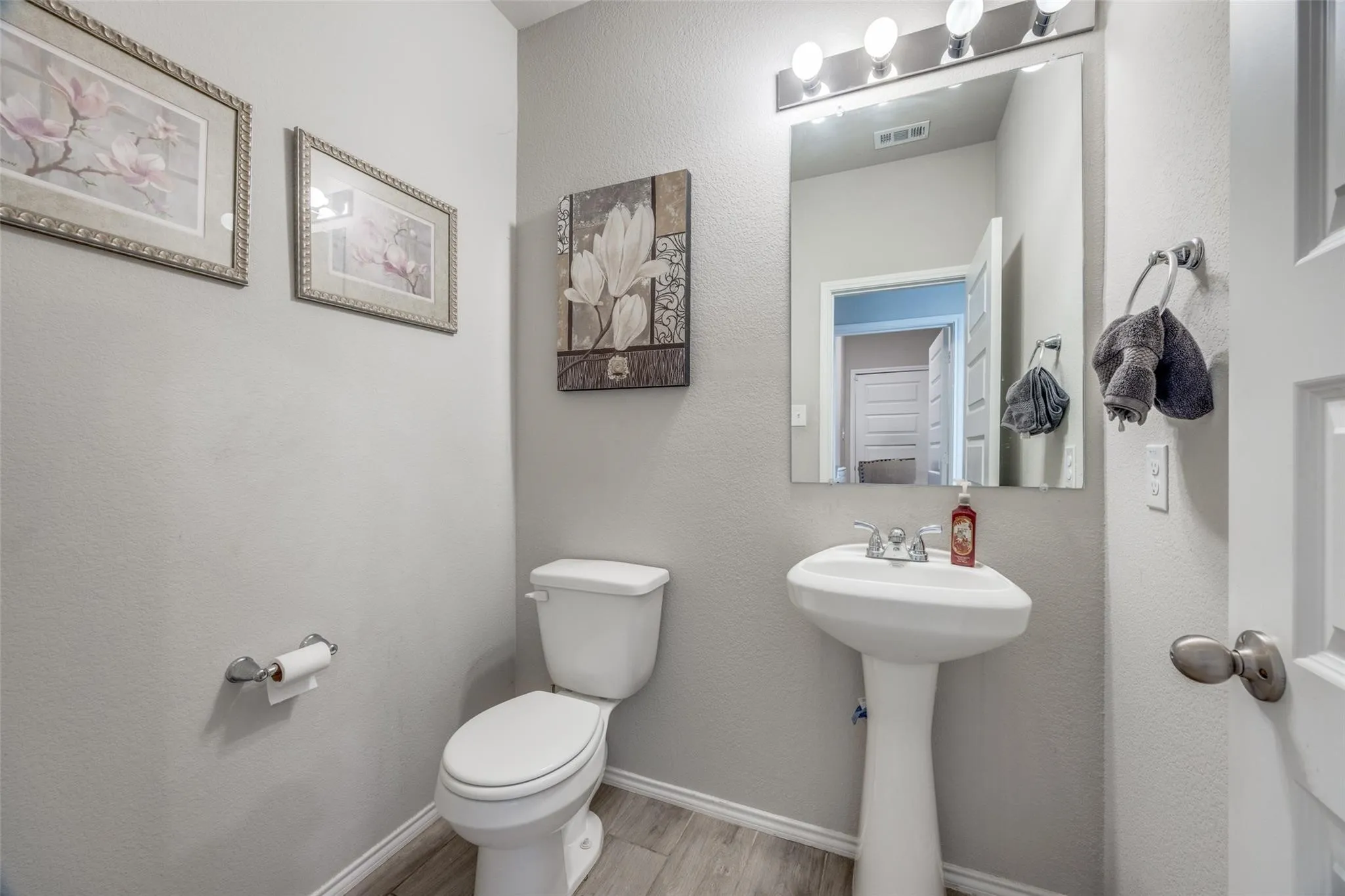 Half bath down