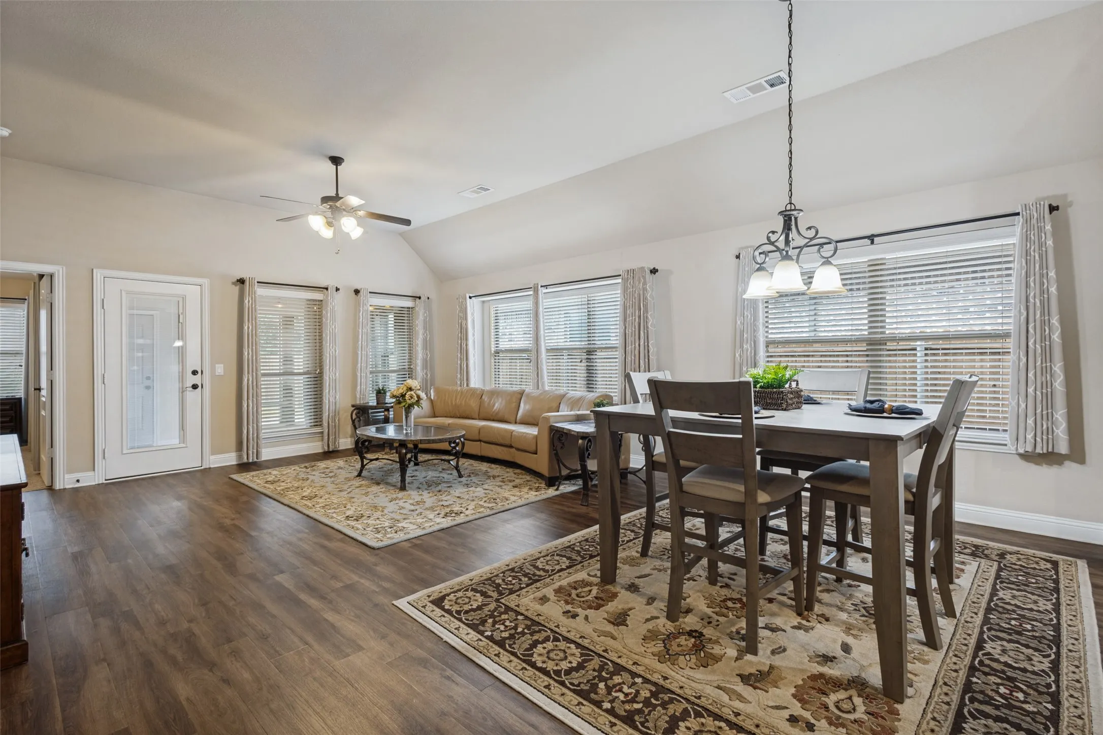 Plenty of natural light throughout the home along with upgraded oil rubbed bronze fixtures.