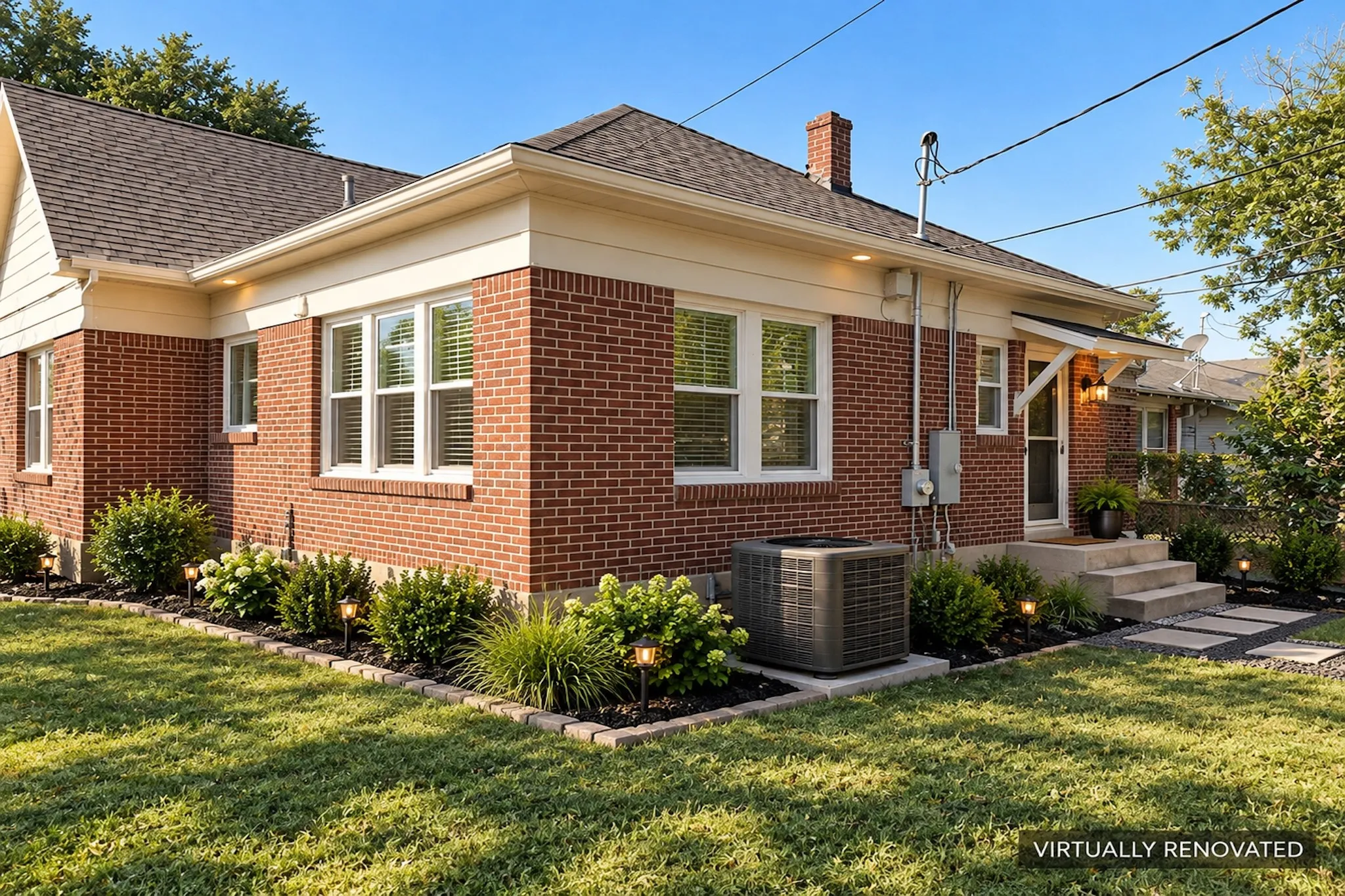 Back of the home, virtually updated