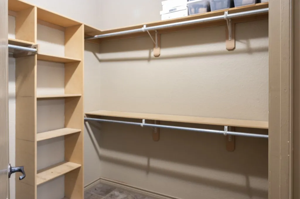 Additional Shelves and Rods Not Pictured