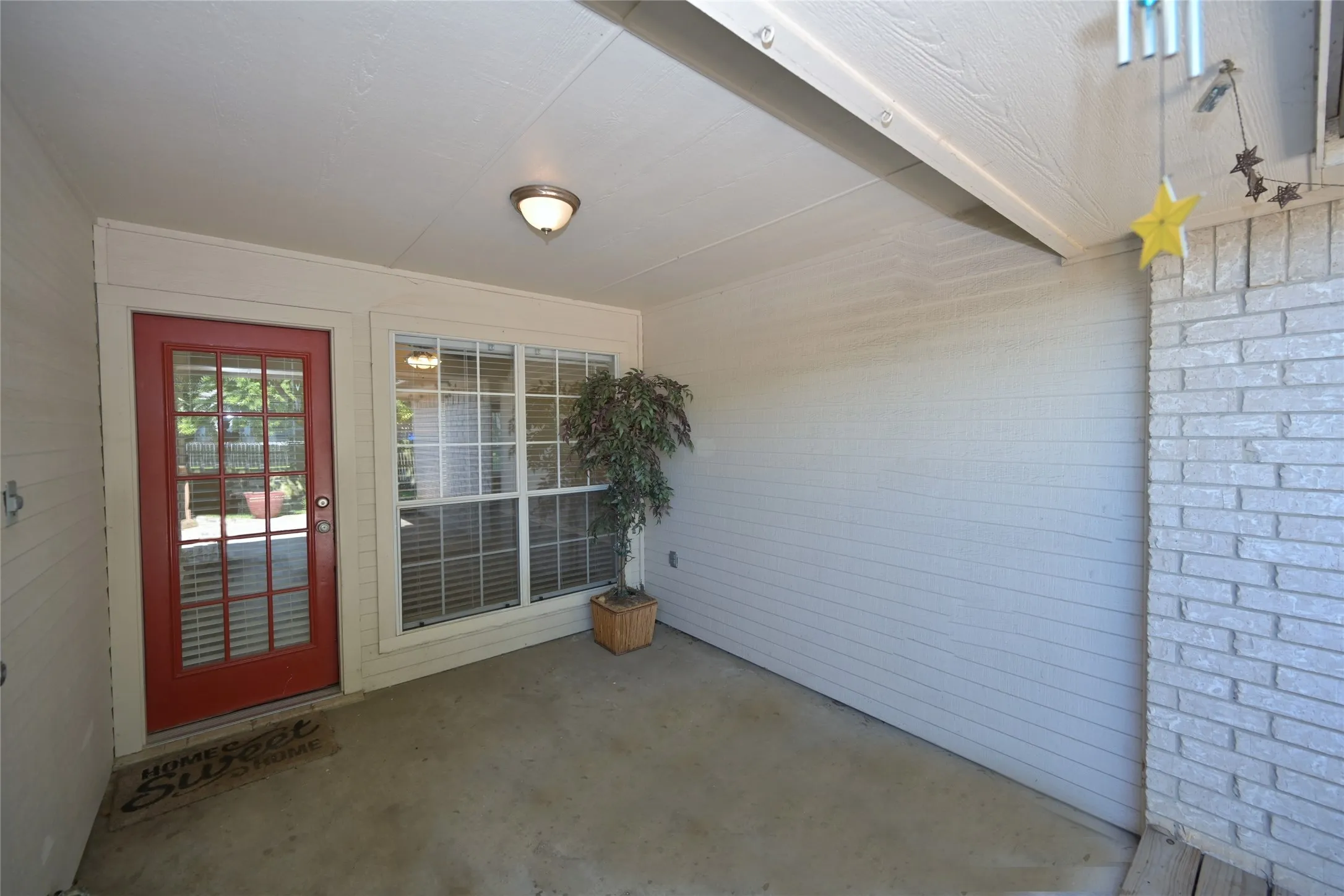 Covered back Patio