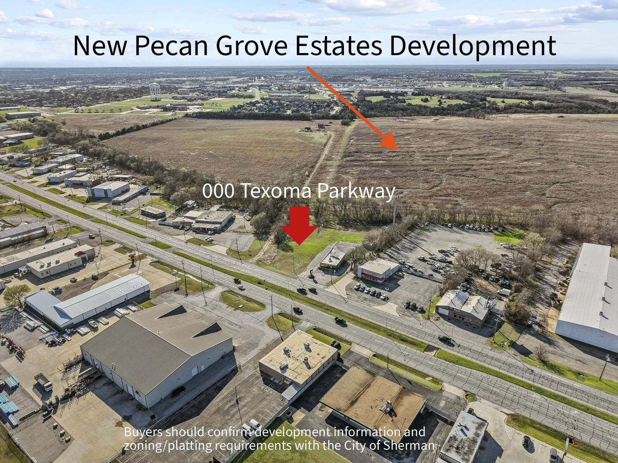 This Land Parcel is Ideally Positioned for Development at the Entrance Road to Pecan Grove Estates- A Planned SFR Development with 560 Homes