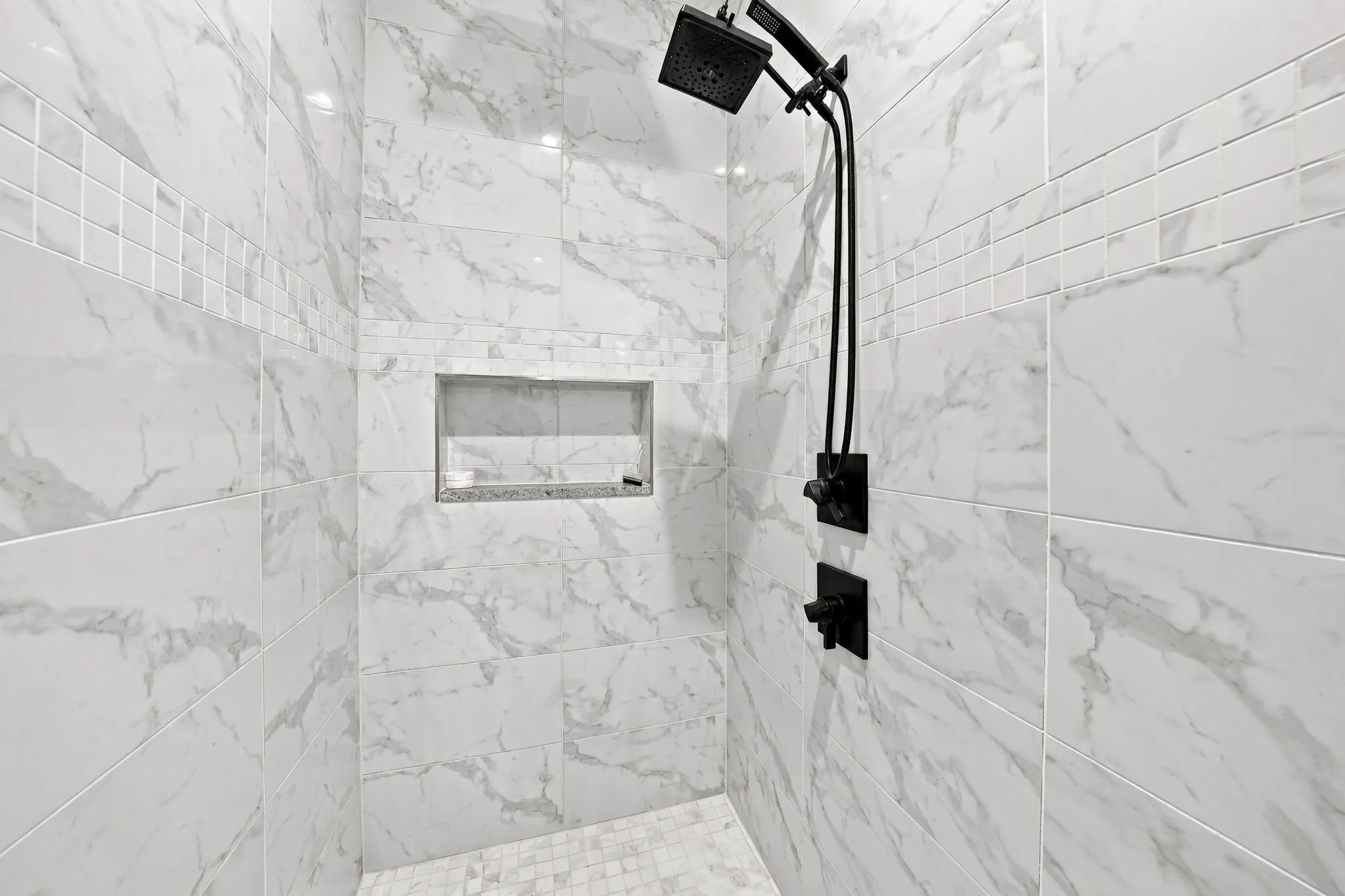 Primary bathroom walk in shower