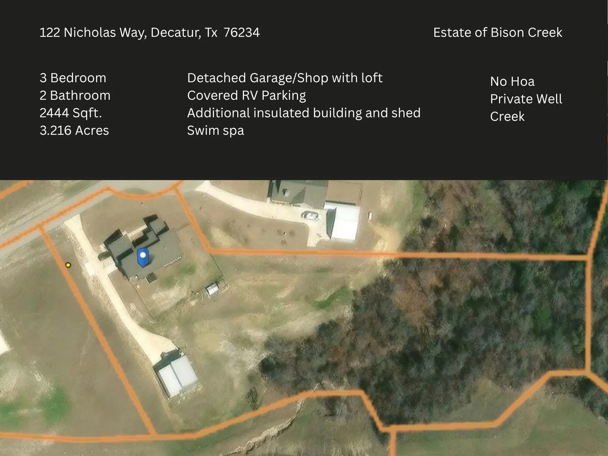 Single Family Residence For Sale in Wise County , 122 Nicholas Way, Decatur, Texas 76234, 3 Bedroom, 2 Bathroom, 4 Garage spaces, 2,444 Sqft, built in 2021, mls#21391937, Real Estate Agent in Decatur, Homes For Sale in Wise county, Homes For Sale in Decatur, Realtor in Decatur Texas, Real Estate Brokerage Independent Realty Texas, Luminita Cordes Realtor