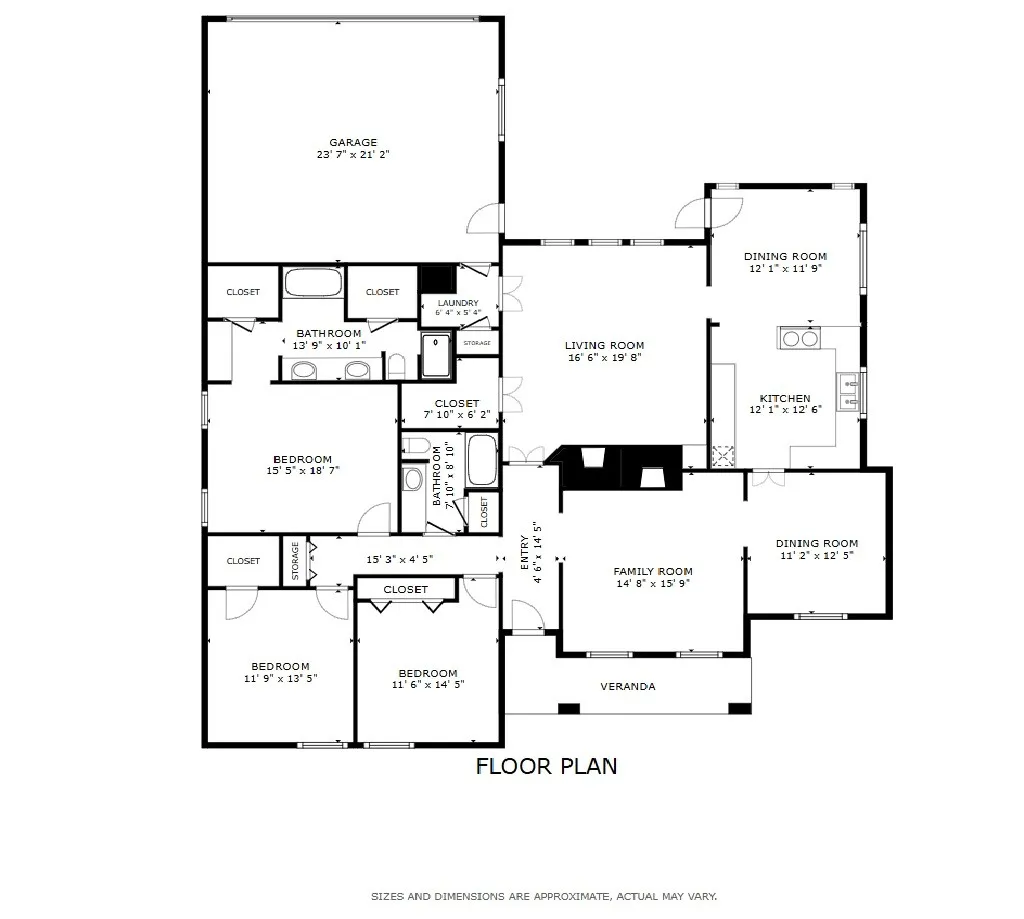 915 Grinnel Dr. - Floor  Plan