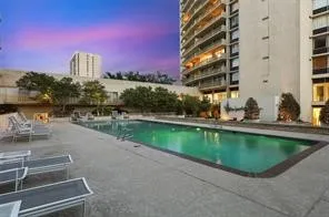 POOL AT TWILIGHT.