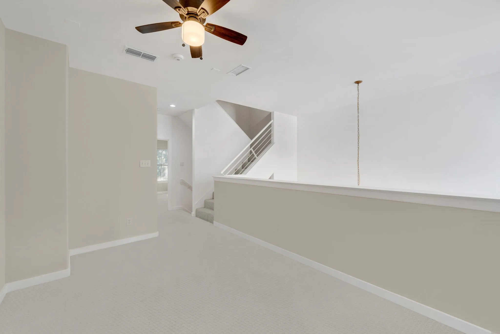 Second floor bonus room would make excellent study, playroom, secondary living, or library