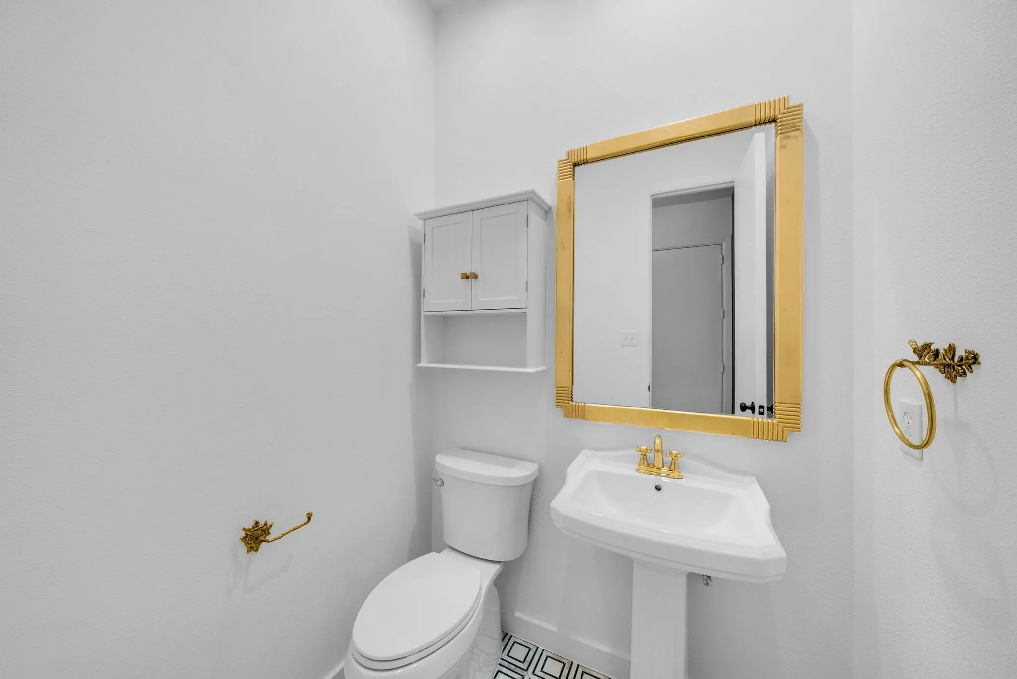 First floor half bath