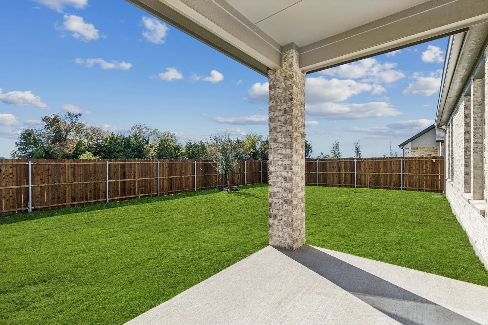 Covered Patio in the Winters home plan – REPRESENTATIVE PHOTO